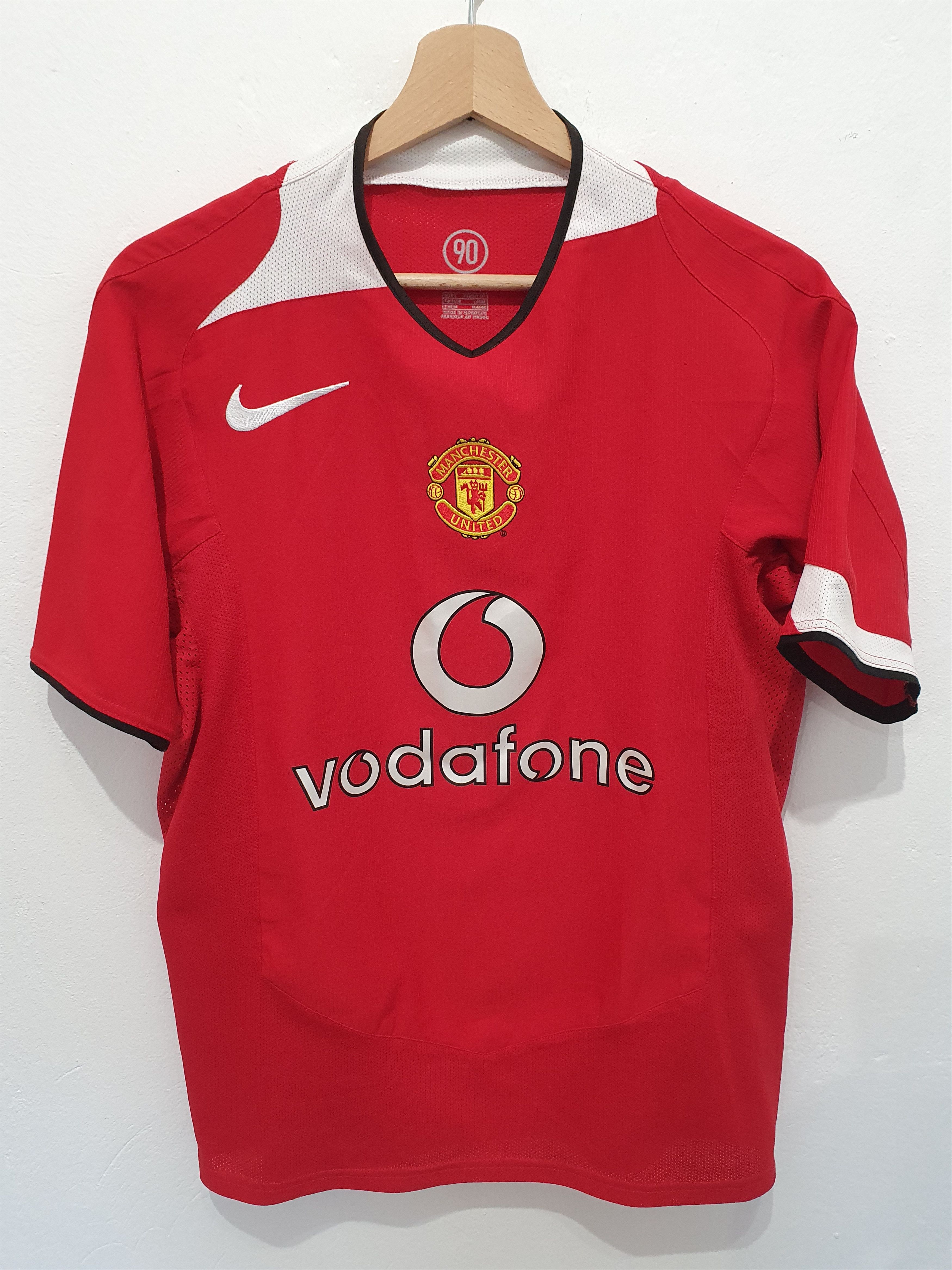 image of Nike Manchester United Size S 2004 2006 Shirt Jersey Soccer in Red, Men's