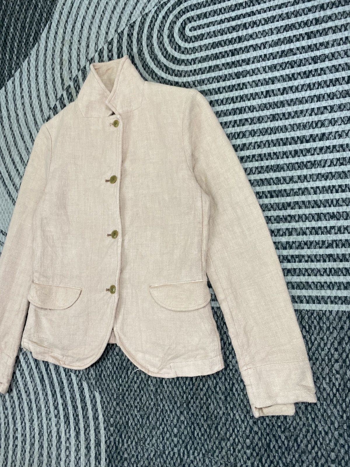 Frapbois Vtg Frapbois X Issey Miyake Light Pink Blazer Style Jacket Size S / US 4 / IT 40 - 5 Thumbnail