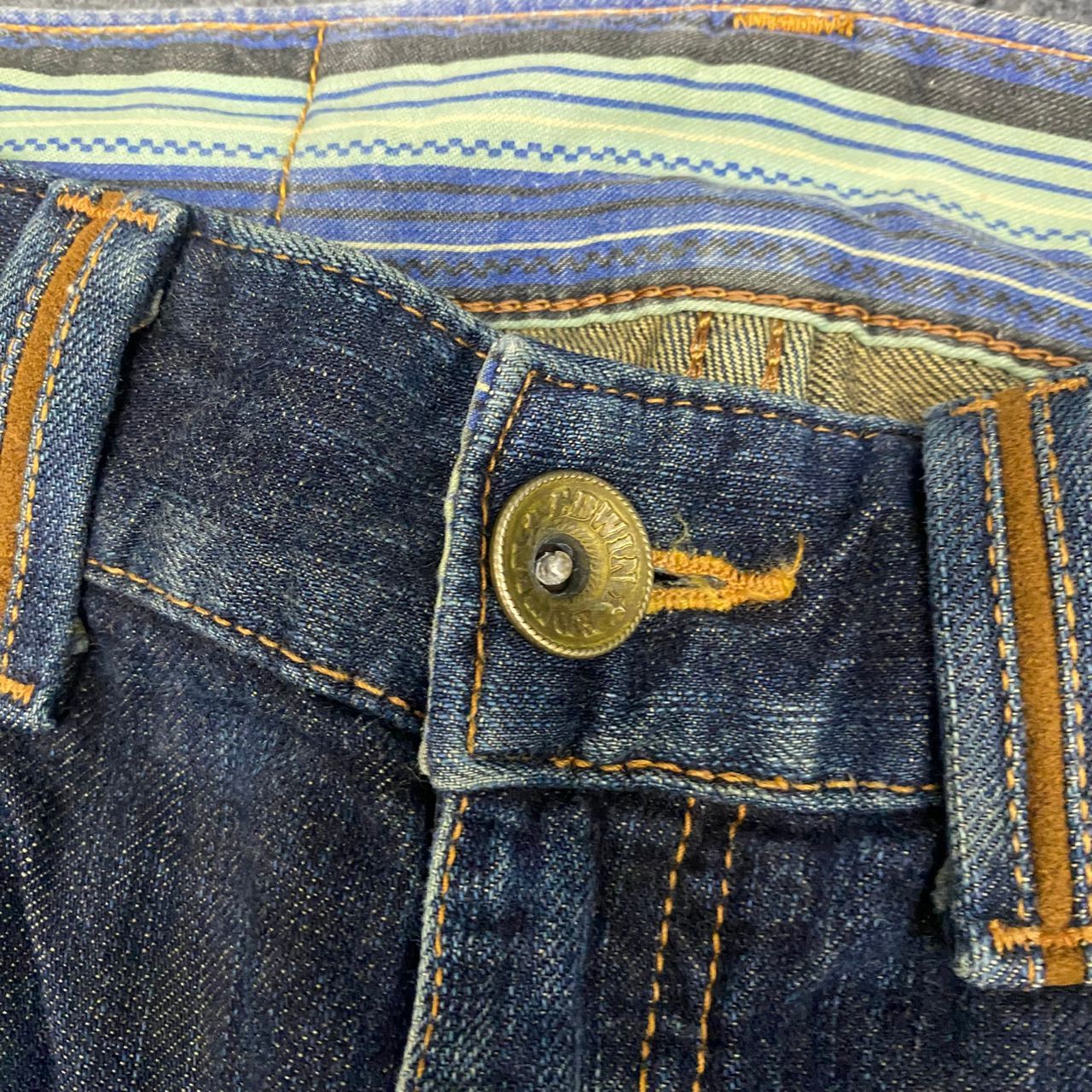 If Six Was Nine 💥 Need Gone💥 Edwin Exclusive Vintage Distressed Denim Size US 32 / EU 48 - 11 Thumbnail