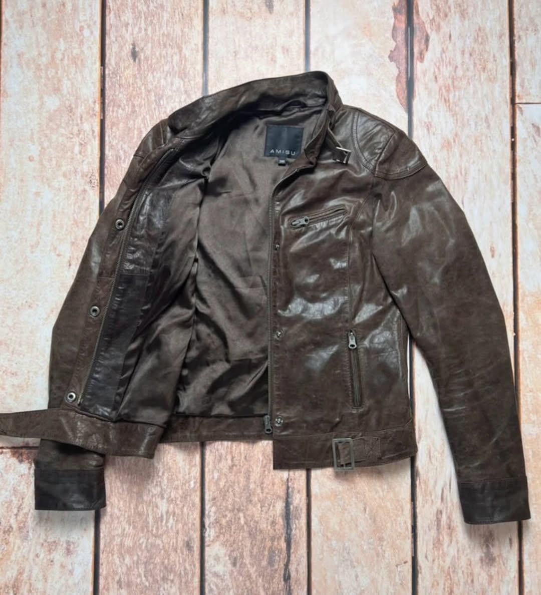 Other Leather jacket Amisu. Leather vintage jacket Size US S / EU 44-46 / 1 - 2 Thumbnail