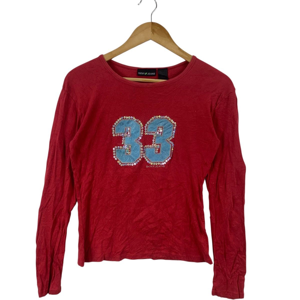 DKNY DKNY DONNA KARAN New York Rhinestone Bling 30th Tee Shirt Size XS / US 0-2 / IT 36-38 - 4 Thumbnail