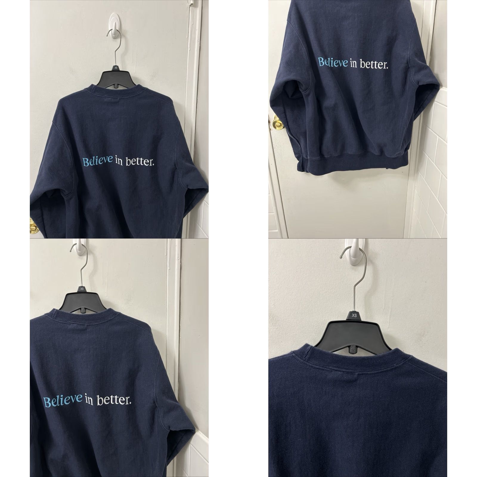 Champion VINTAGE Champion Reverse Weave Crewneck Sweatshirt Mens M Navy Logo Pullover Sweatshirt Size US M / EU 48-50 / 2 - 8 Thumbnail