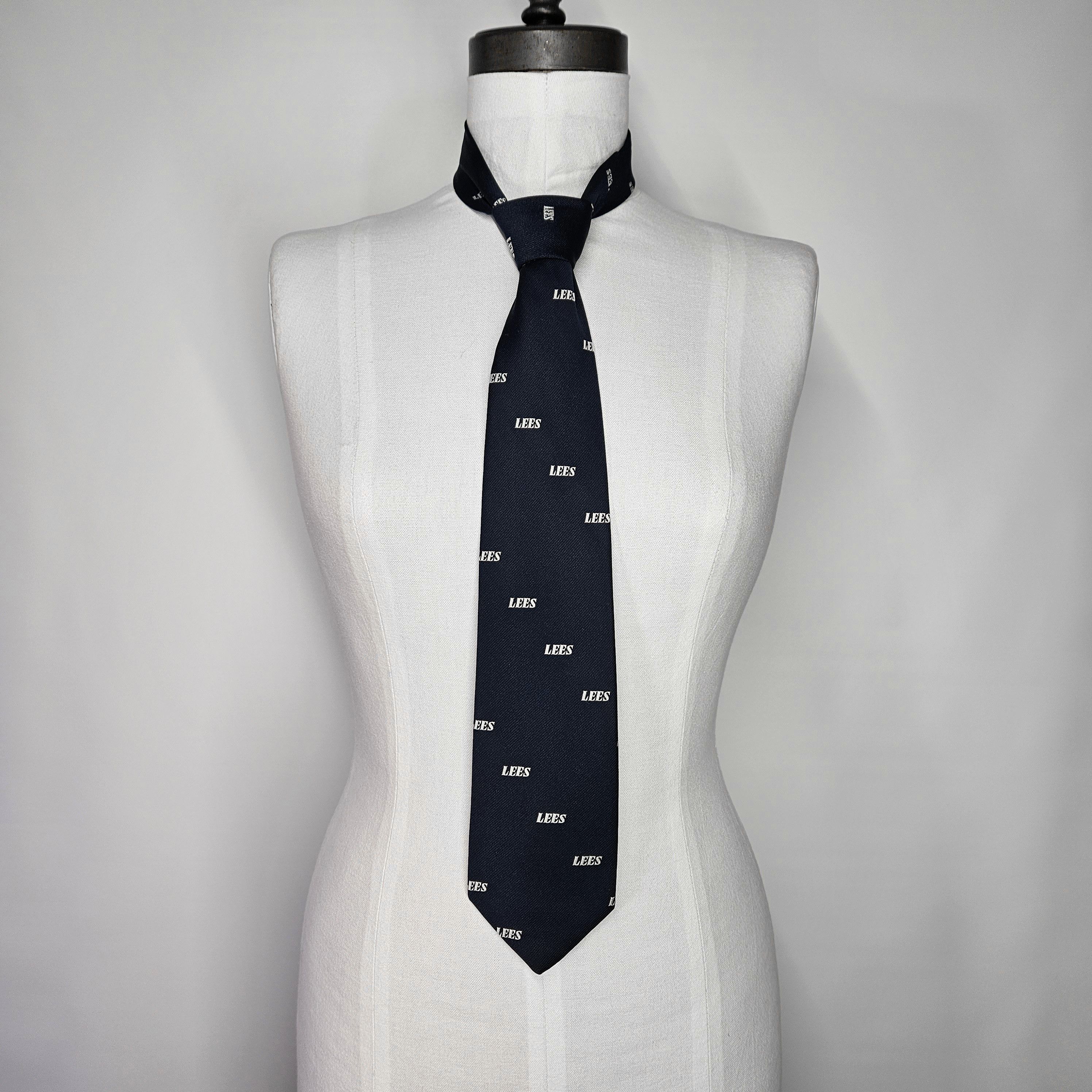 Other Prince Consort 54x3.25" LEES Necktie Tie Vintage Navy Logo Size ONE SIZE - 1 Thumbnail