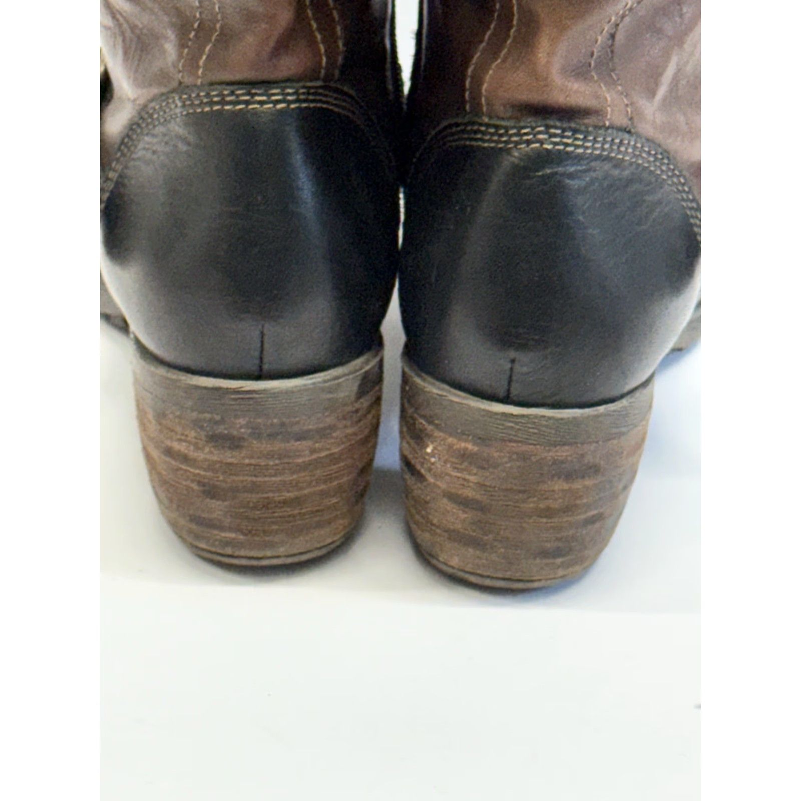 Vintage VINTAGEPikolinos Le Mans Mid Calf Slouch Leather Brown Boots Buckle Womens EU Size 37 Size US 7 / IT 37 - 5 Thumbnail