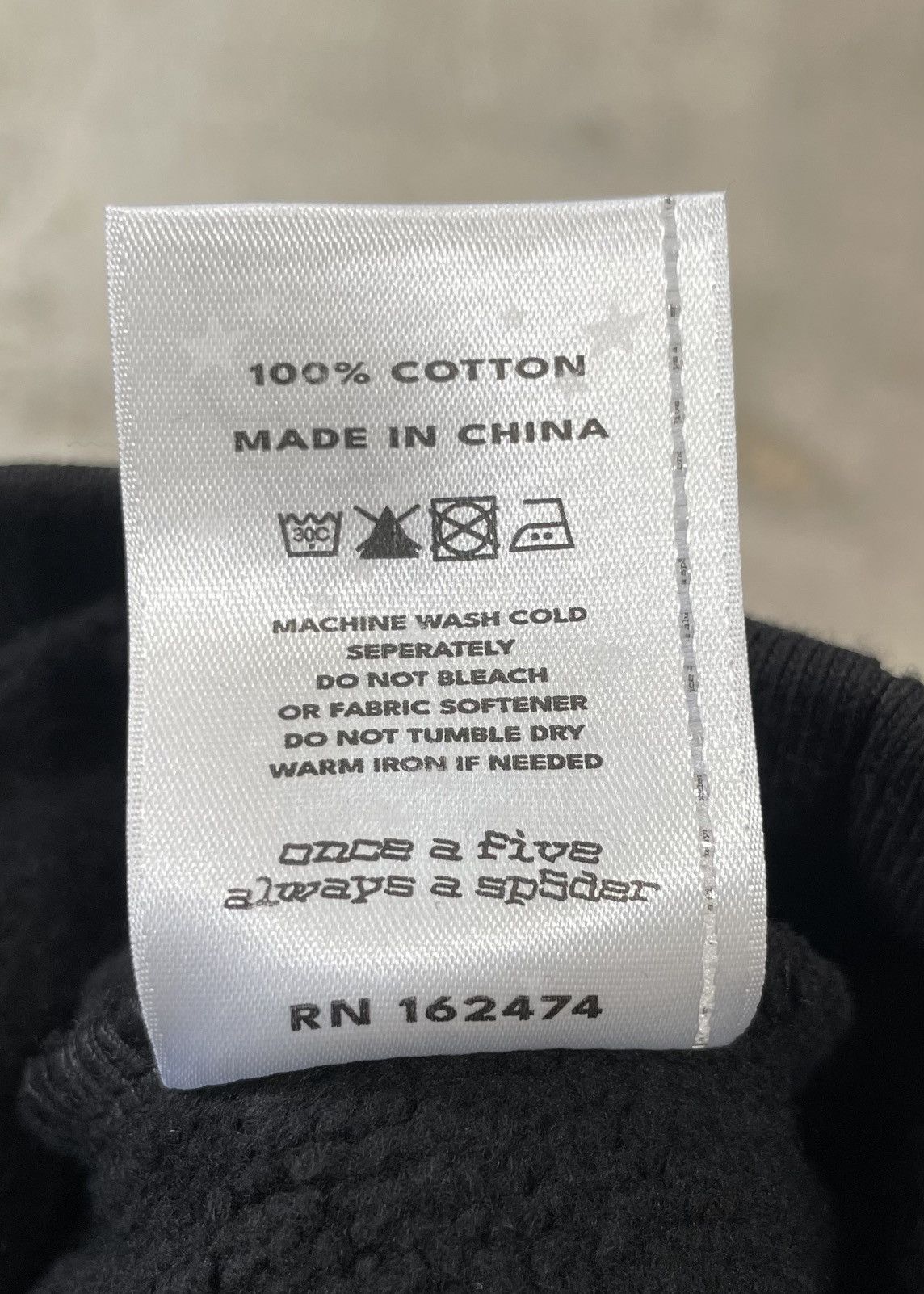 Sp5der Sp5der Wait Hoodie 'Black' 2024 Size US XL / EU 56 / 4 - 6 Thumbnail