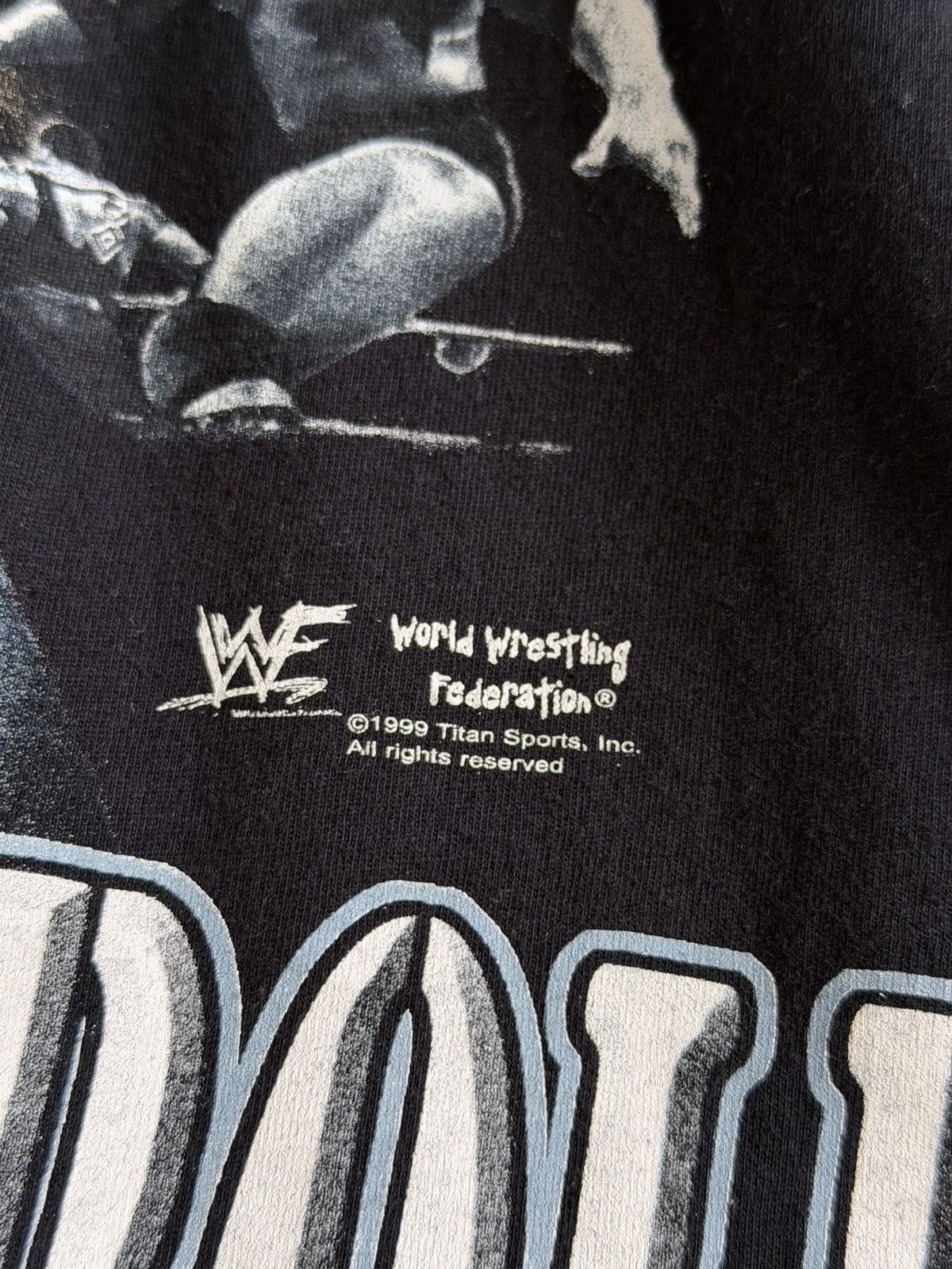 WWF Vintage 1999 The Rock WWF Wrestling Graphic T-Shirt Size US L / EU 52-54 / 3 - 7 Thumbnail