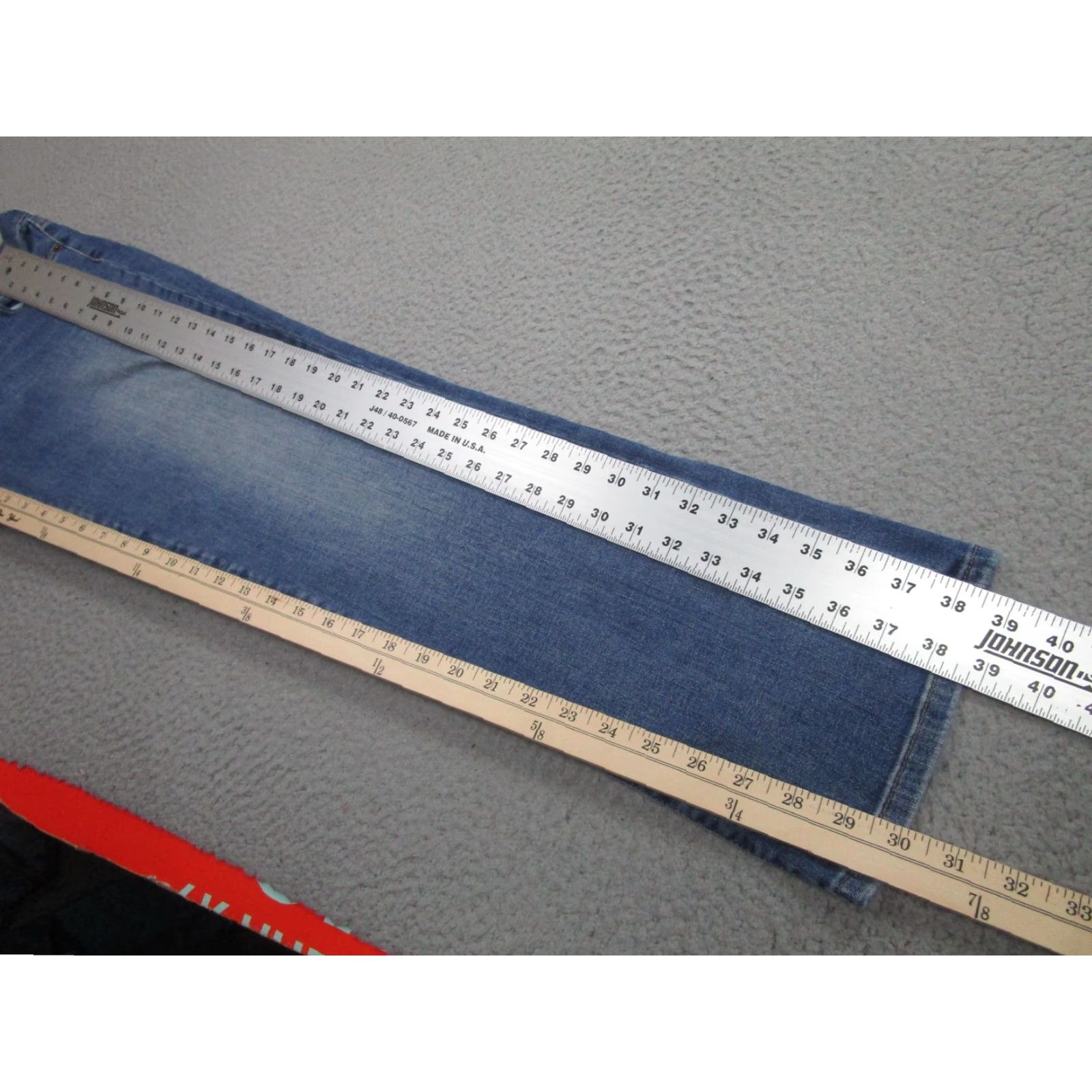 CO Lauren Jeans Co Ralph Lauren Jeans Womens 32x30 Blue Mid Rise Straight Denim Size 24" / US 00 / IT 34 - 6 Thumbnail