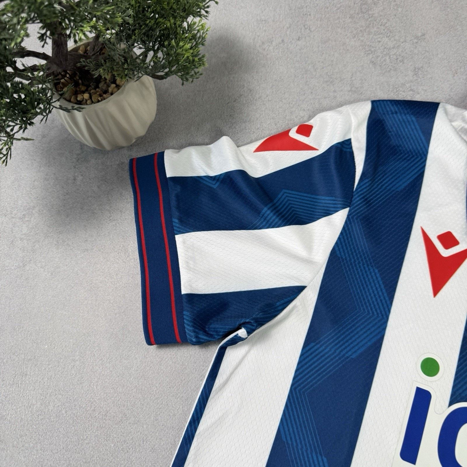 Macron West Bromwich Albion Home 2024 2025 Soccer Jersey Size L Size US L / EU 52-54 / 3 - 6 Thumbnail