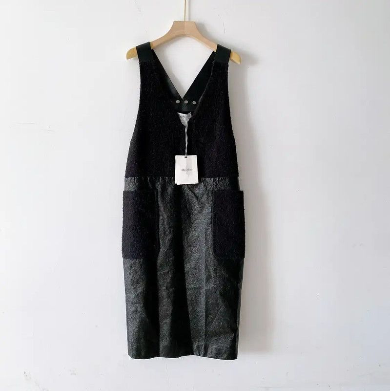 MaxMara Black Cotton Sleeveless Long Dress 0089