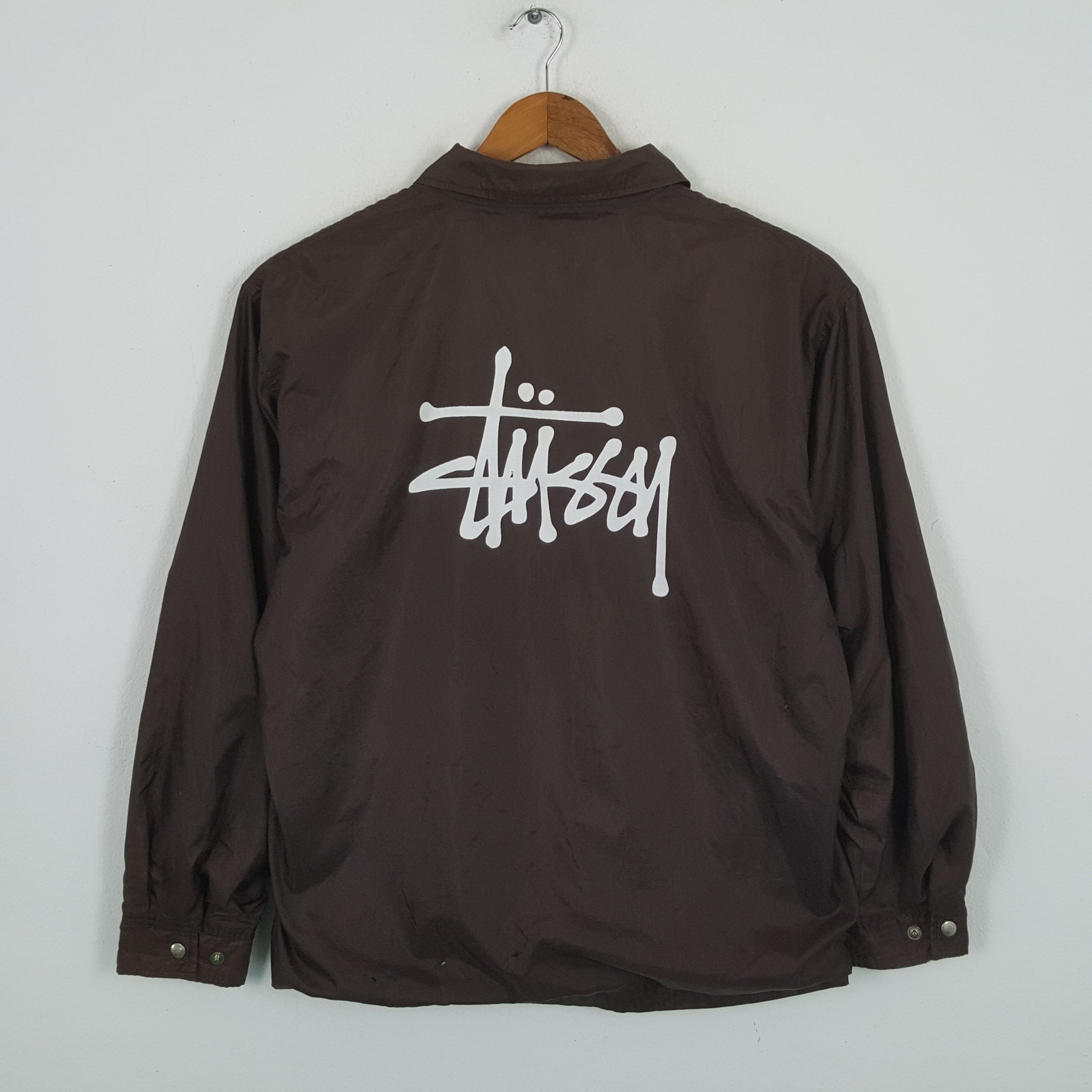 Stussy × Vintage Vintage STUSSY Streetwear Skateboard Logo Style Jacket Size US XL / EU 56 / 4 - 1 Thumbnail