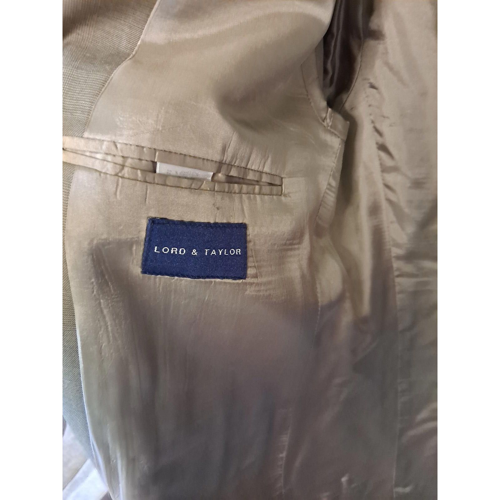 Lauren Ralph Lauren Lauren Ralph Lauren Tan 2 Button Blazer Wool/Cashmere Size 4 Size 40R - 5 Thumbnail