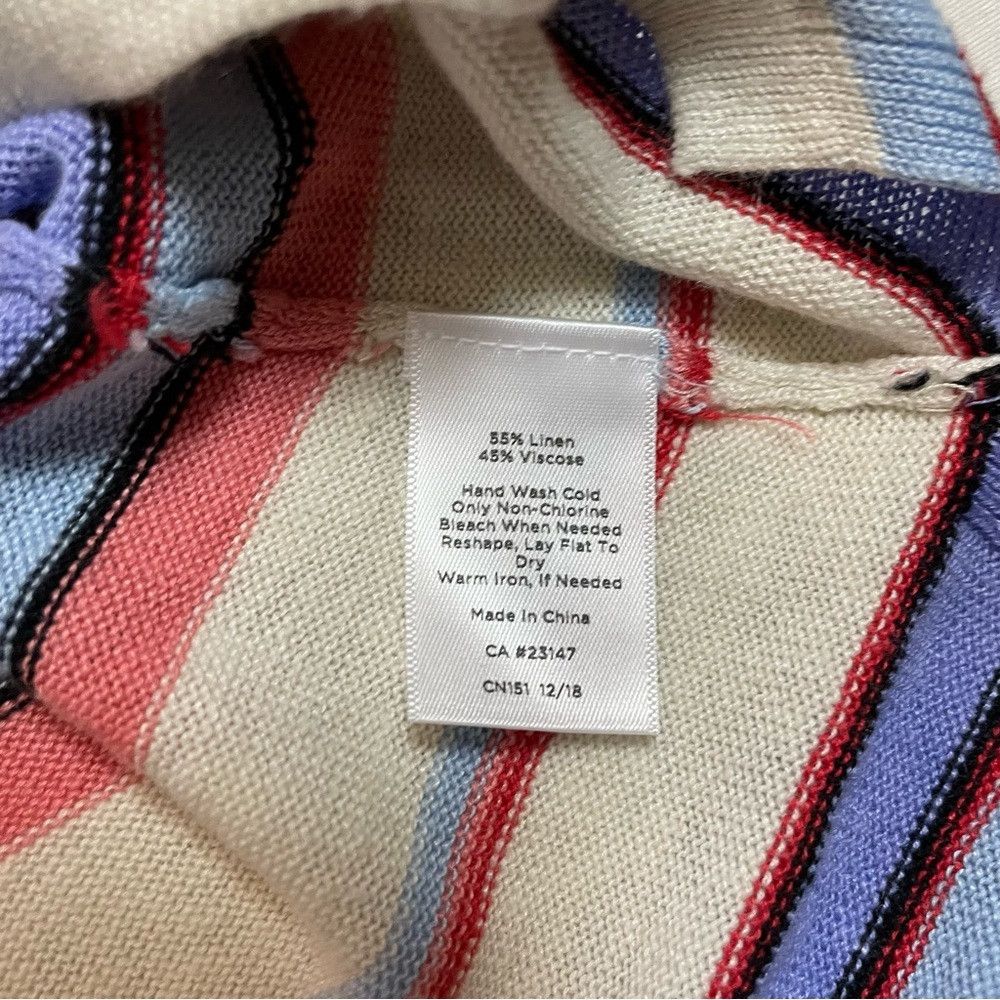 Talbots New Talbots Linen blend Split Neck Striped Sweater Size XL Size XL / US 12-14 / IT 48-50 - 8 Thumbnail