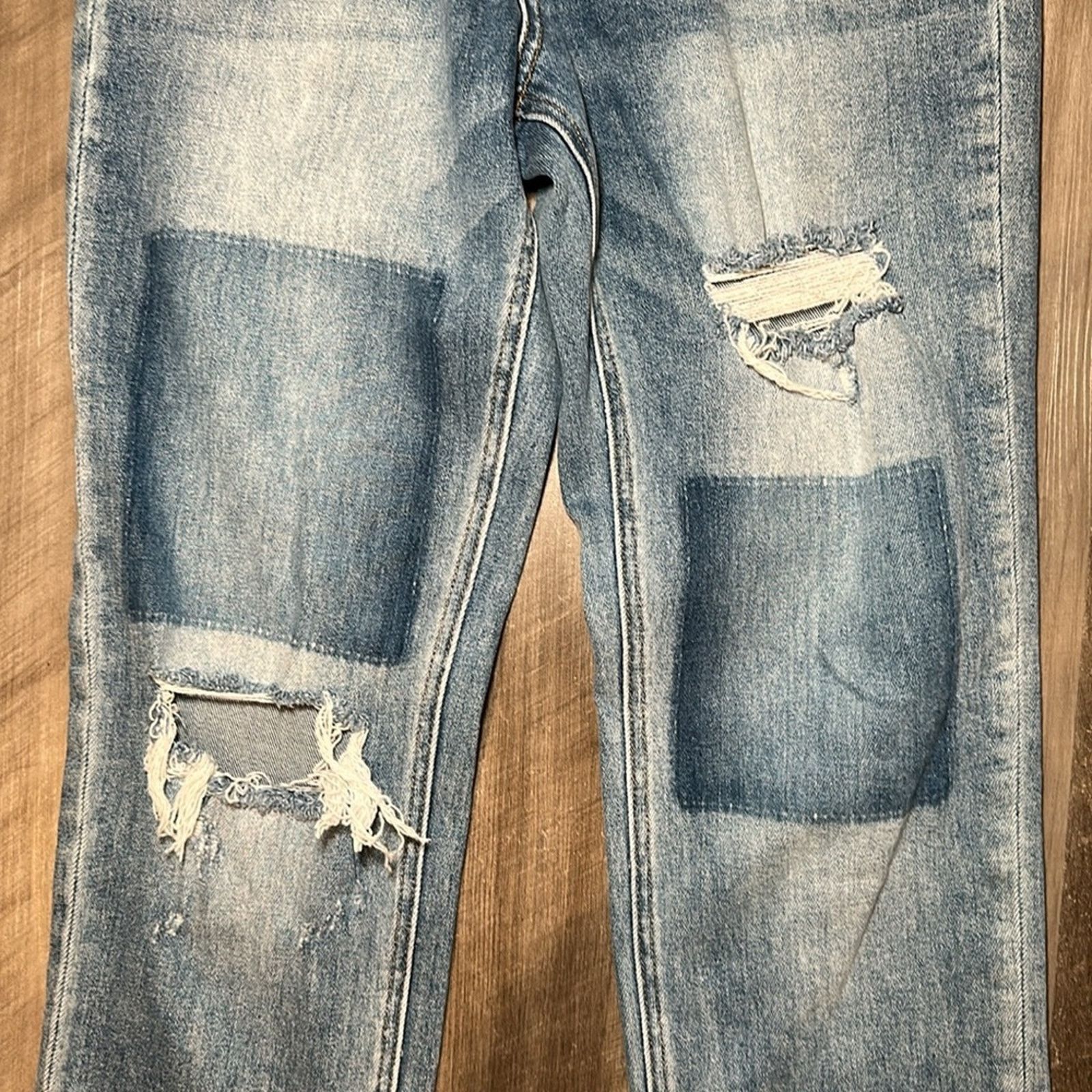 Other Vervet Commander Rolled Up Crop Distressed Boyfriend - 26 Size 26" / US 2 / IT 38 - 5 Thumbnail