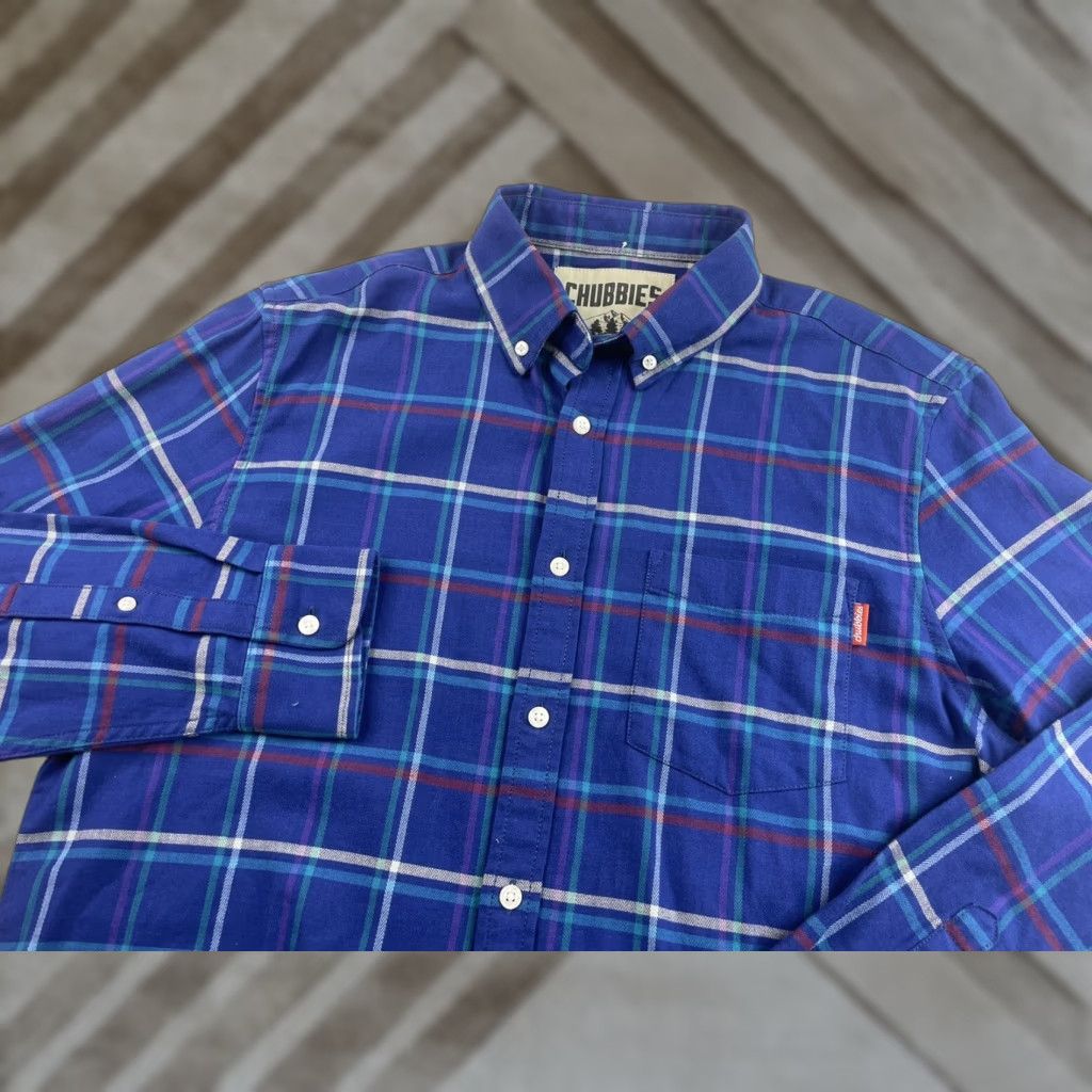 Chubbies VINTAGE Chubbies in Tents Relaxation Flannel Plaid Button Up Shirt Mens Medium Size US M / EU 48-50 / 2 - 1 Thumbnail