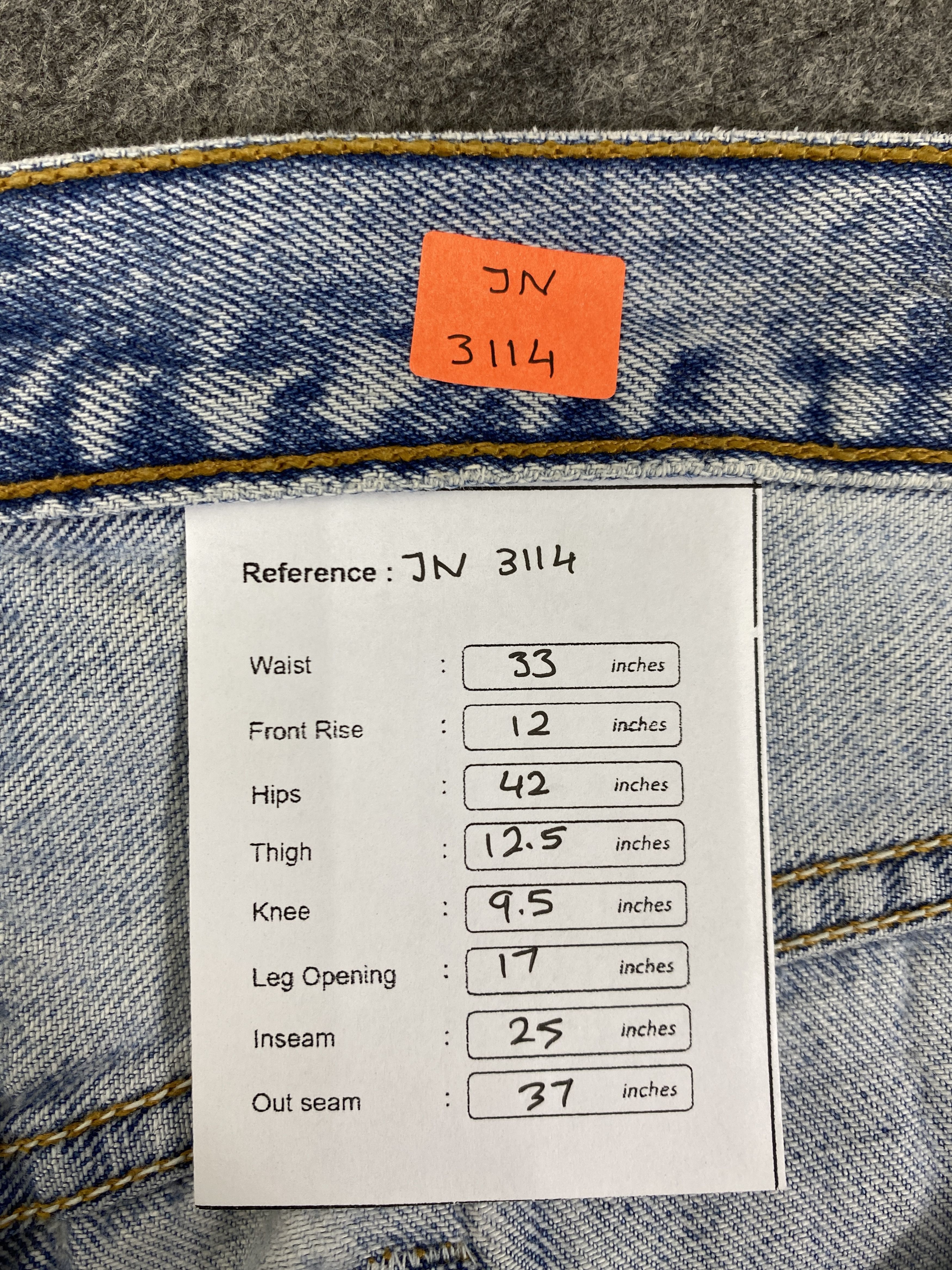 Japanese Brand Light Blue Vintage Levis 501 USA Jeans 33x25- JN3114 Size US 33 - 8 Thumbnail