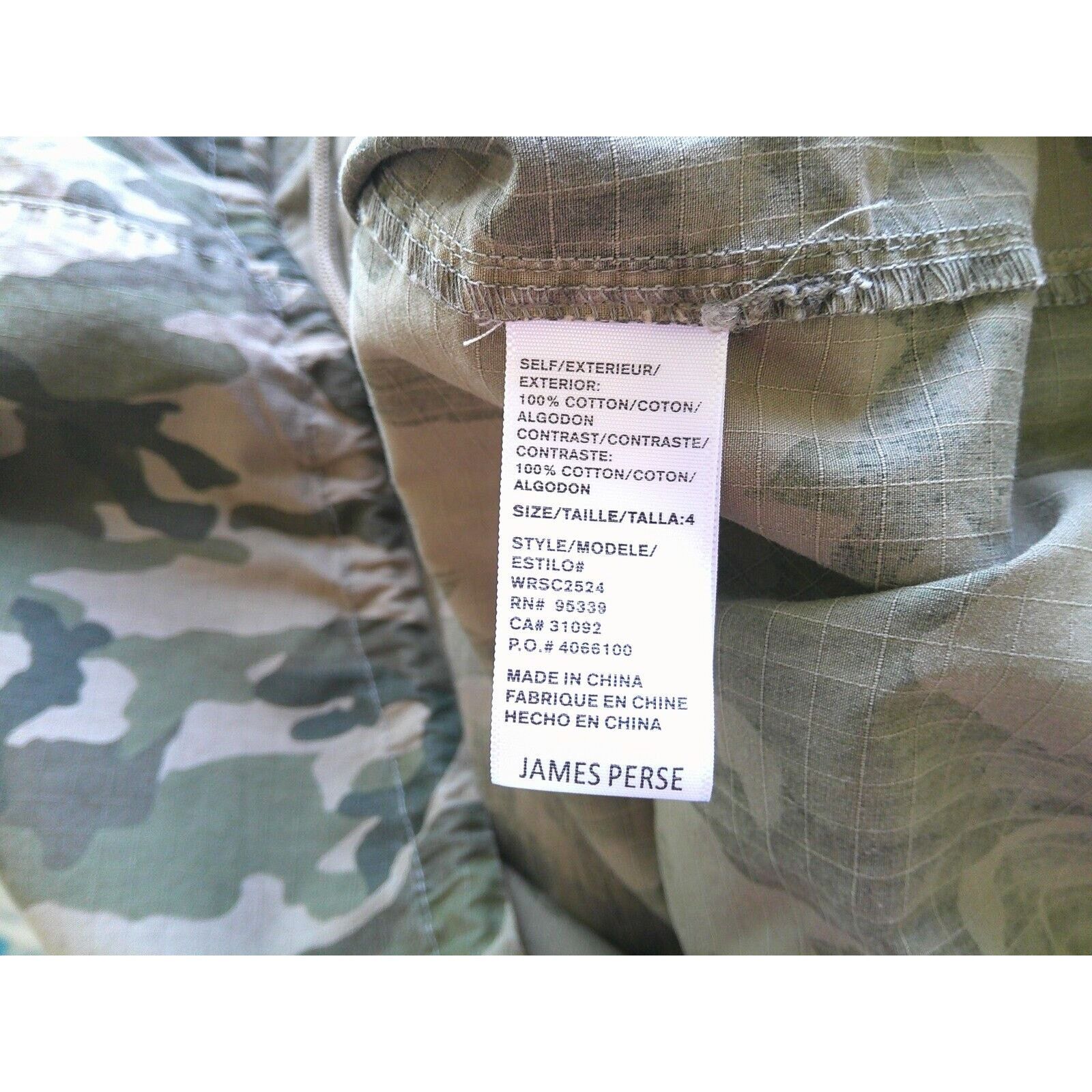 James Perse James Perse Army Green Camo Zip Long Sleeve Jacket 4 / XL Size XL / US 12-14 / IT 48-50 - 9 Thumbnail