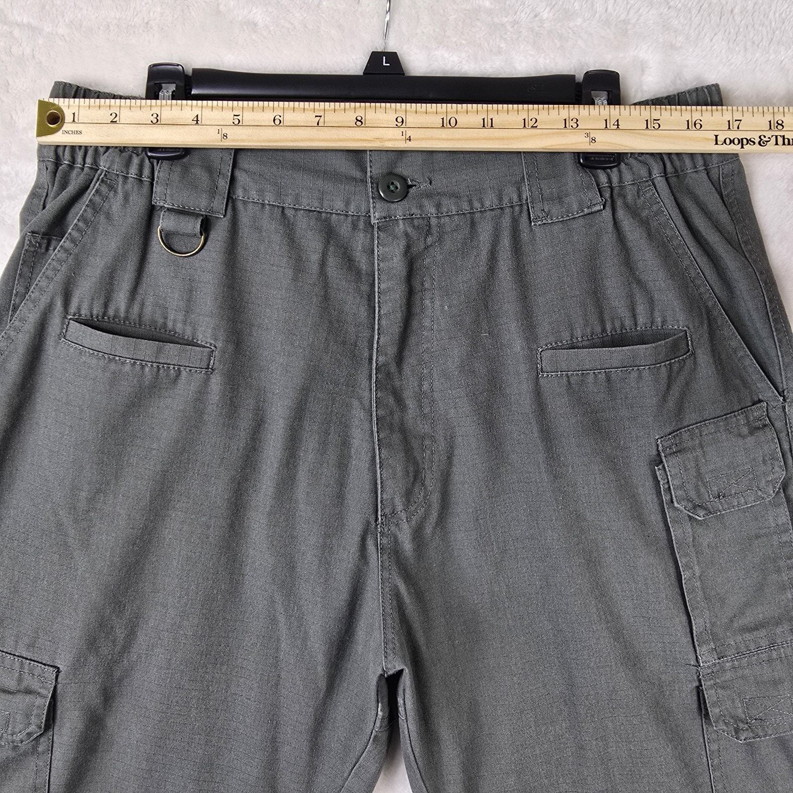 Other Vintage First Class Green Cargo Ripstop Pants Mens 38 34x31 Size US 38 / EU 54 - 9 Thumbnail