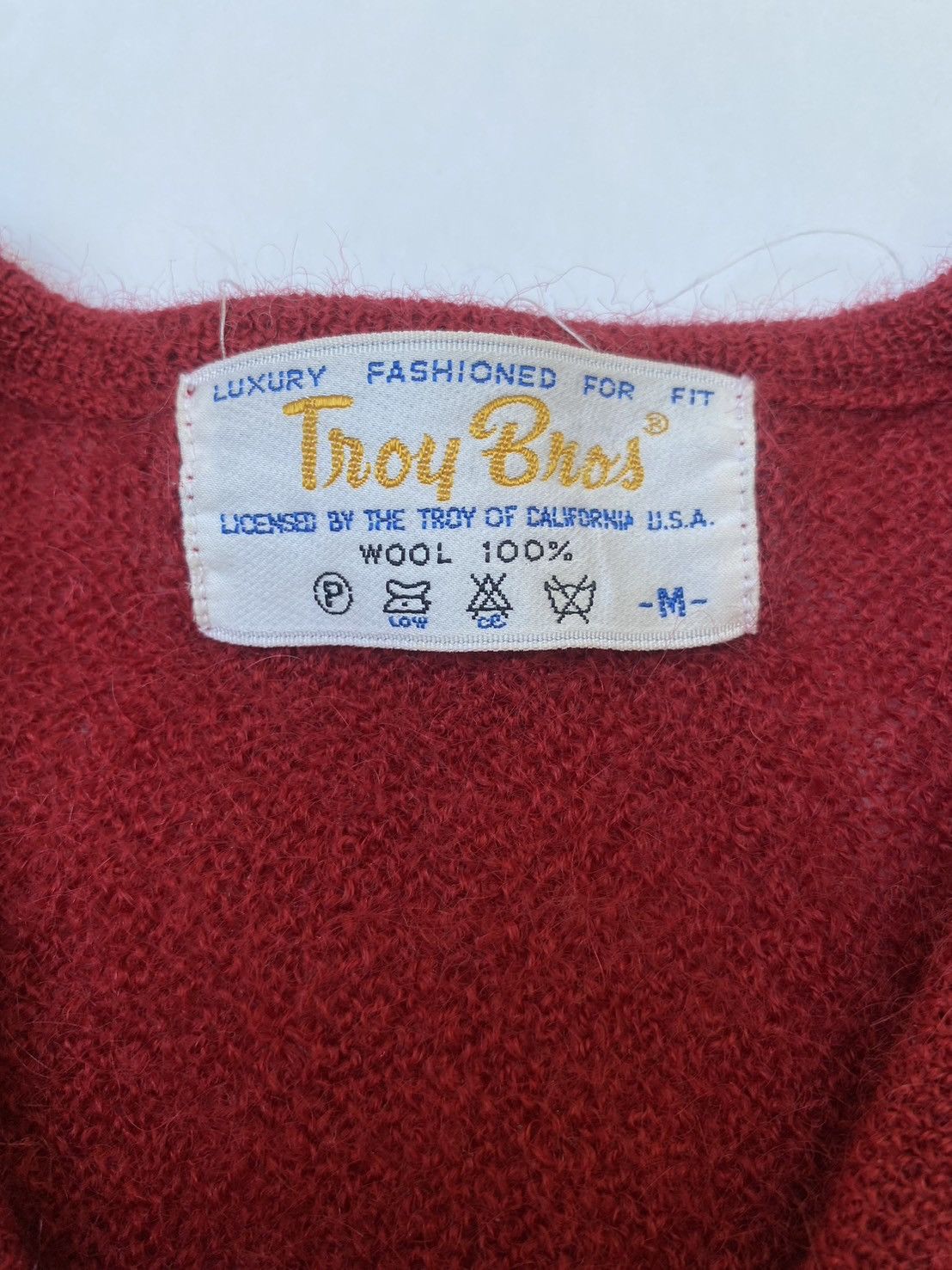 Designer × Vintage VINTAGE Troy Bros Wool Tee Size M / US 6-8 / IT 42-44 - 2 Thumbnail