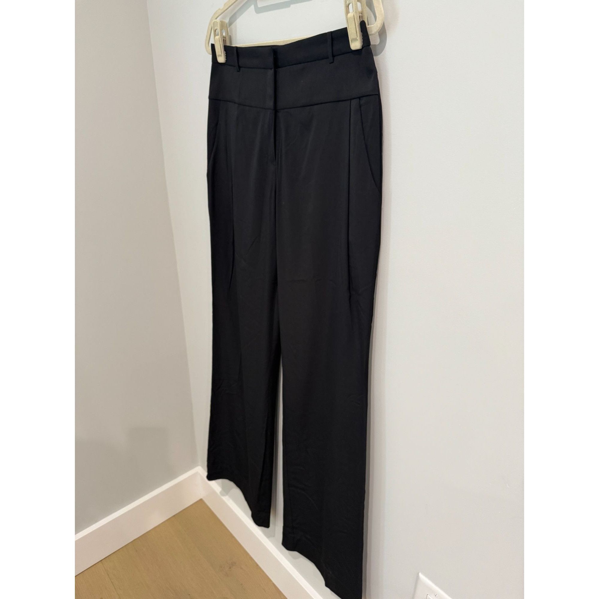 Halston Heritage Halston Heritage Wide Leg High Rise Pants, size 8 Size 30" / US 8 / IT 44 - 8 Thumbnail