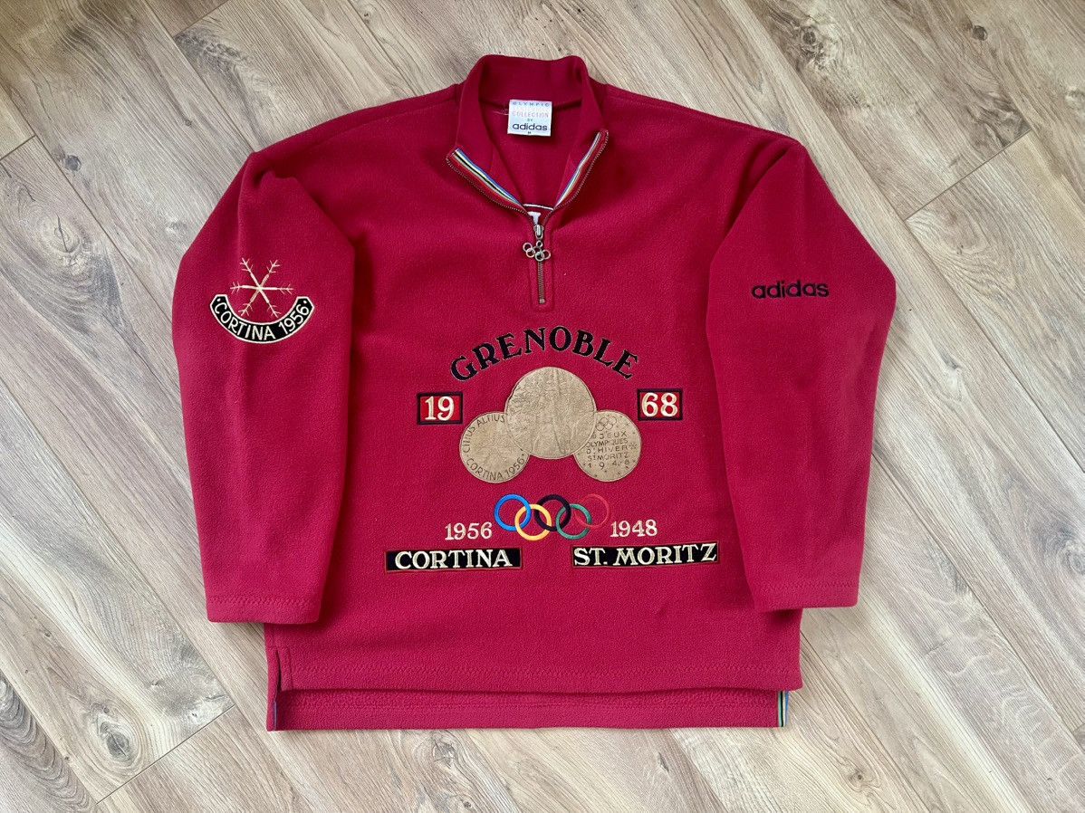 Adidas Adidas Olympic Collection Vintage Fleece Cortina Grenoble Size US M / EU 48-50 / 2 - 1 Thumbnail