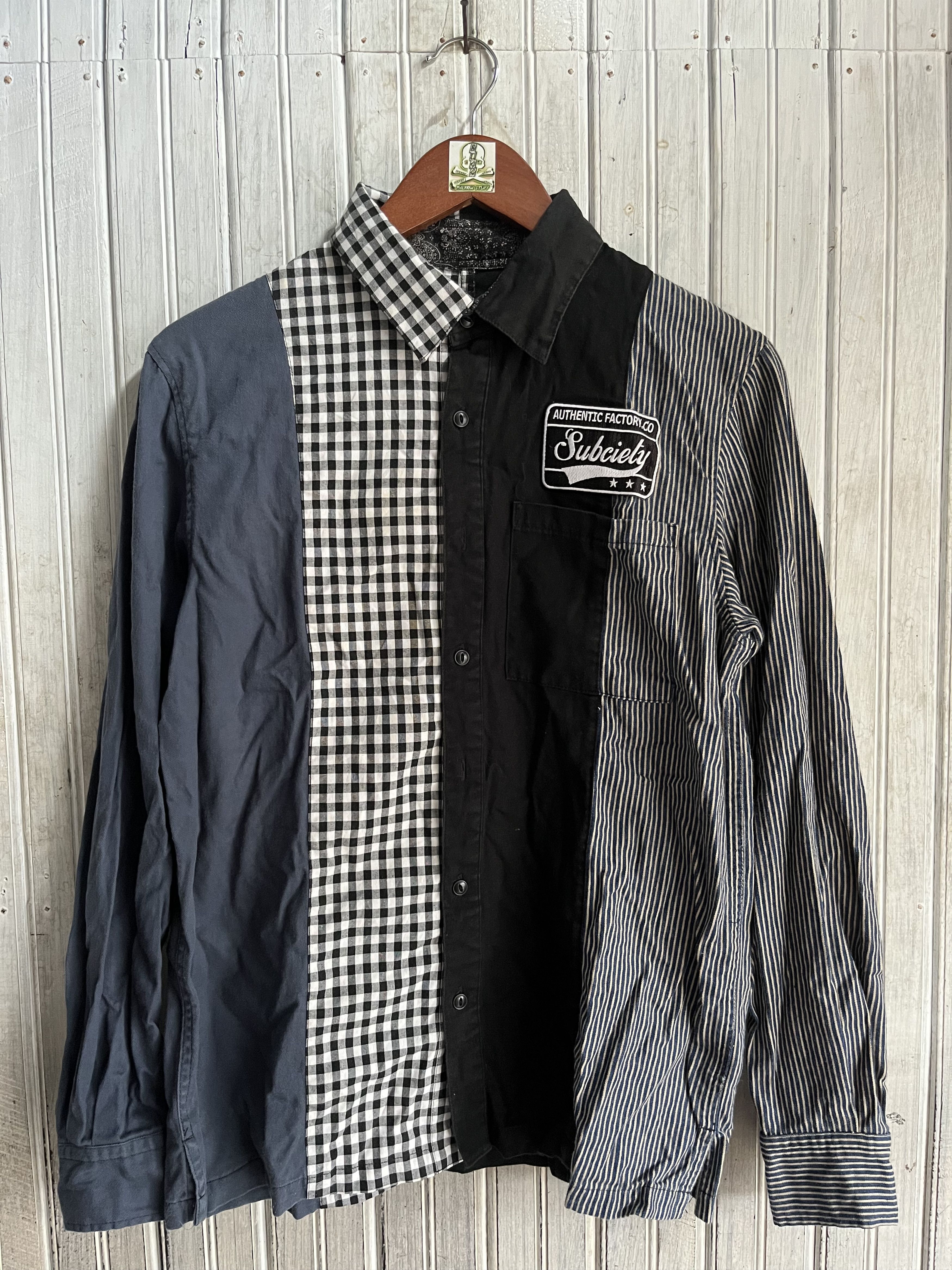 Vintage Rare Long Shirt Subciety Size US M / EU 48-50 / 2 - 1 Thumbnail