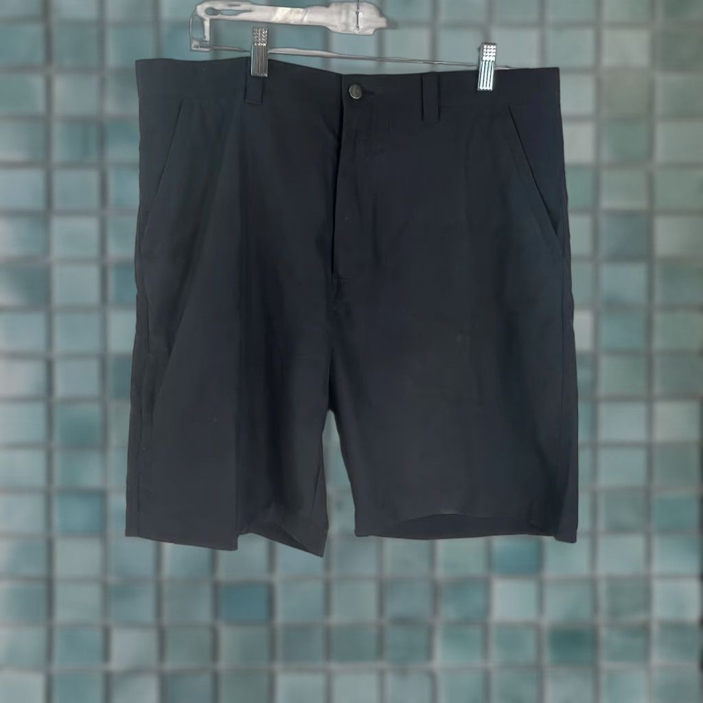 Callaway Callaway Mens Flat Front Mid Rise Casual Regular Fit Black Chino Shorts Size 36 Size US 36 / EU 52 - 1 Thumbnail