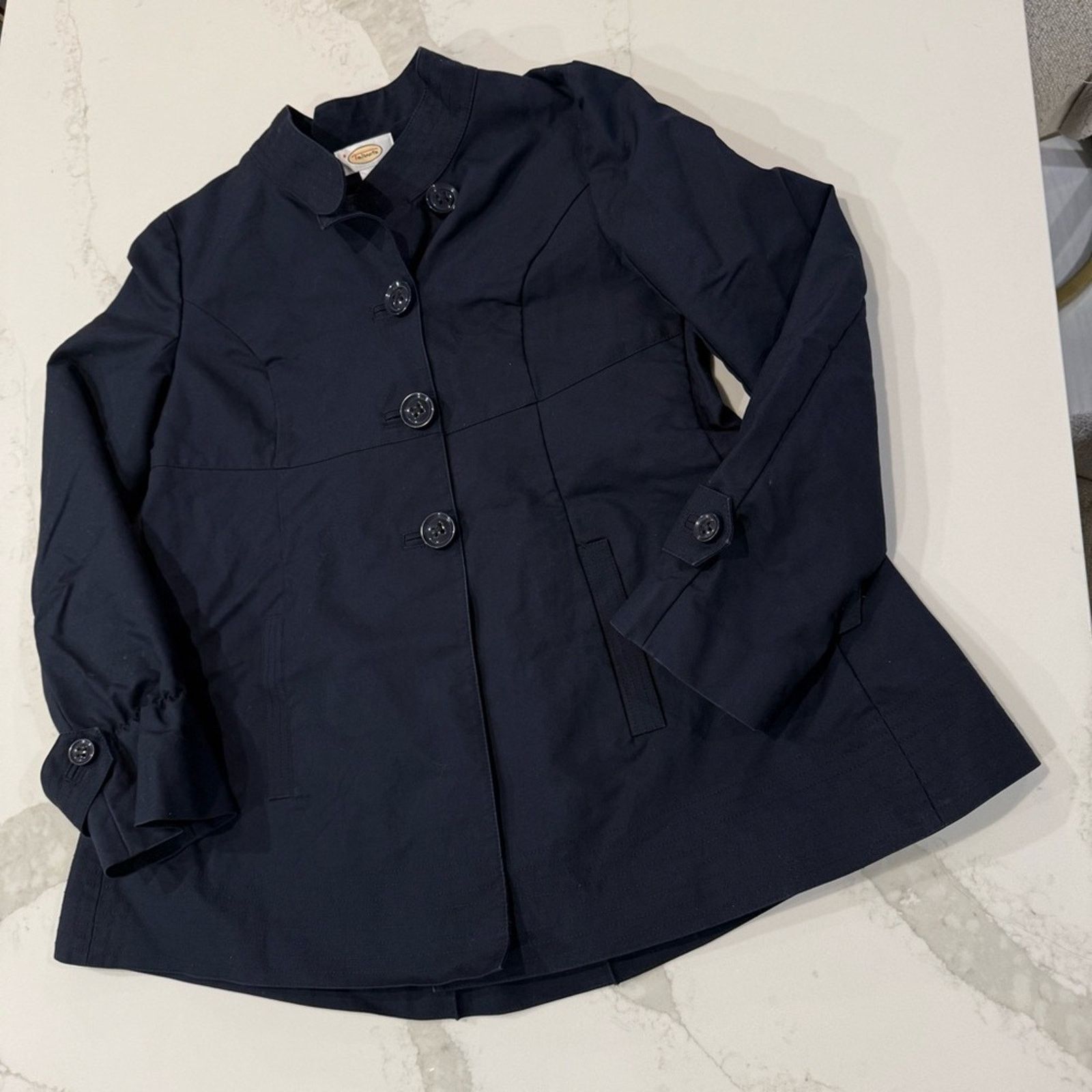 Talbots Talbots Button Front Blazer Jacket Womens 6 NavyBlue Size M / US 6-8 / IT 42-44 - 2 Thumbnail