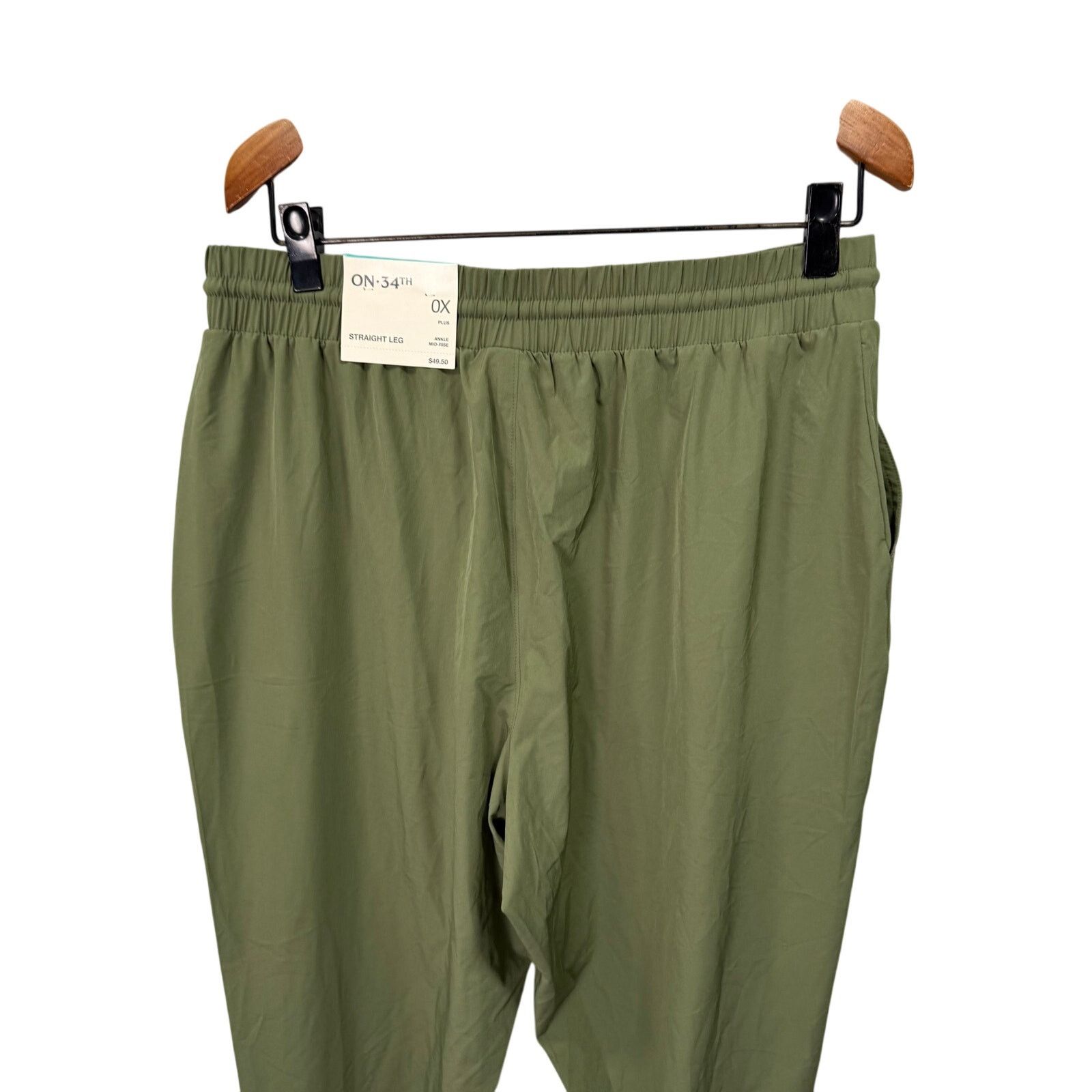 Macys On 34th Macys Plus Pants Crop Tech sz 0X NEW #G593 Size 39" - 6 Thumbnail