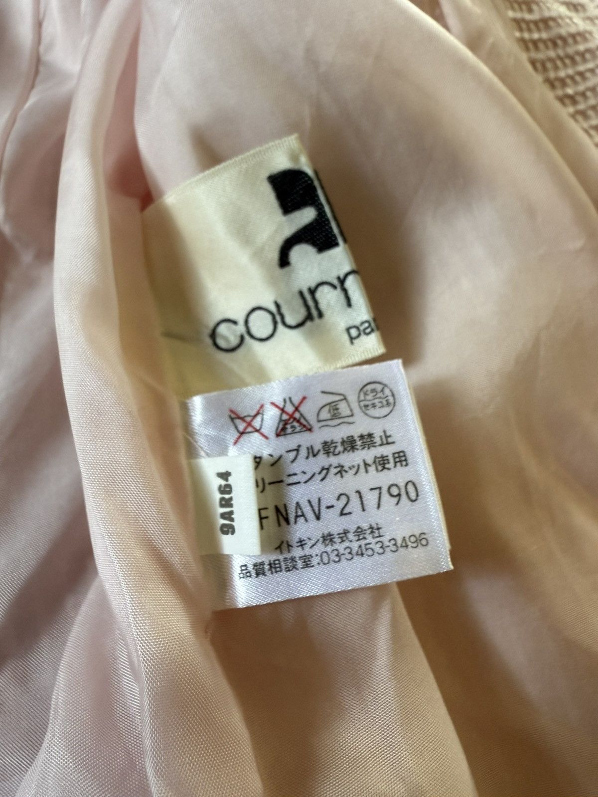 Courreges Vintage Couregges Pastel Pink Cropped Tweed Blazer Jacket Size M / US 6-8 / IT 42-44 - 17 Thumbnail