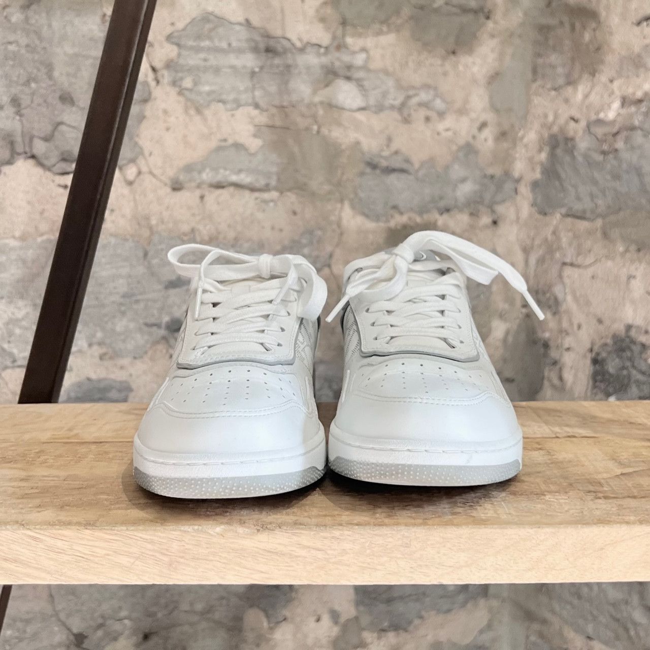 Dior Dior B27 White Grey Oblique Leather Low Top Sneakers Size US 7 / EU 40 - 7 Thumbnail