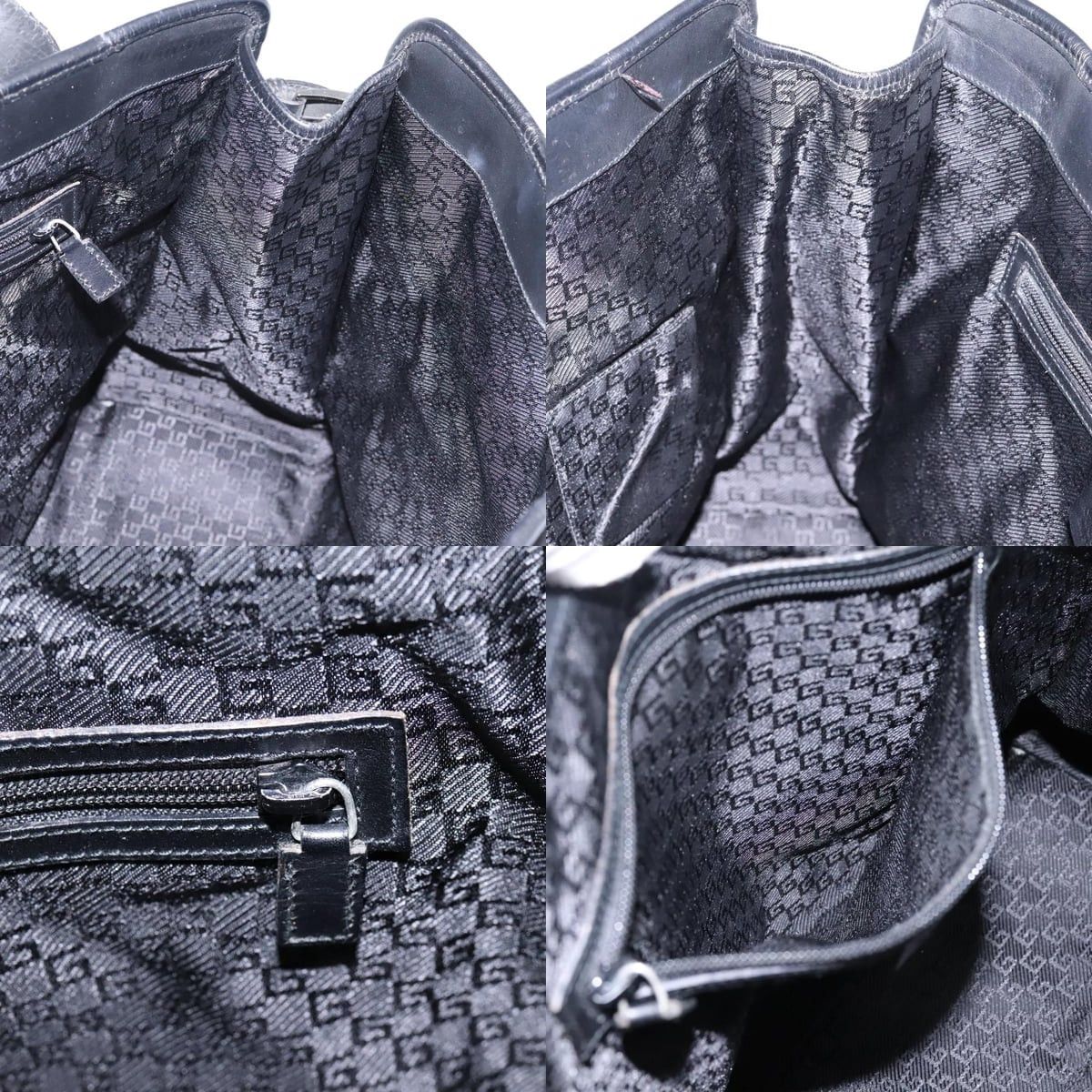 Gucci GUCCI Hand Bag Canvas Black Size ONE SIZE - 12 Thumbnail