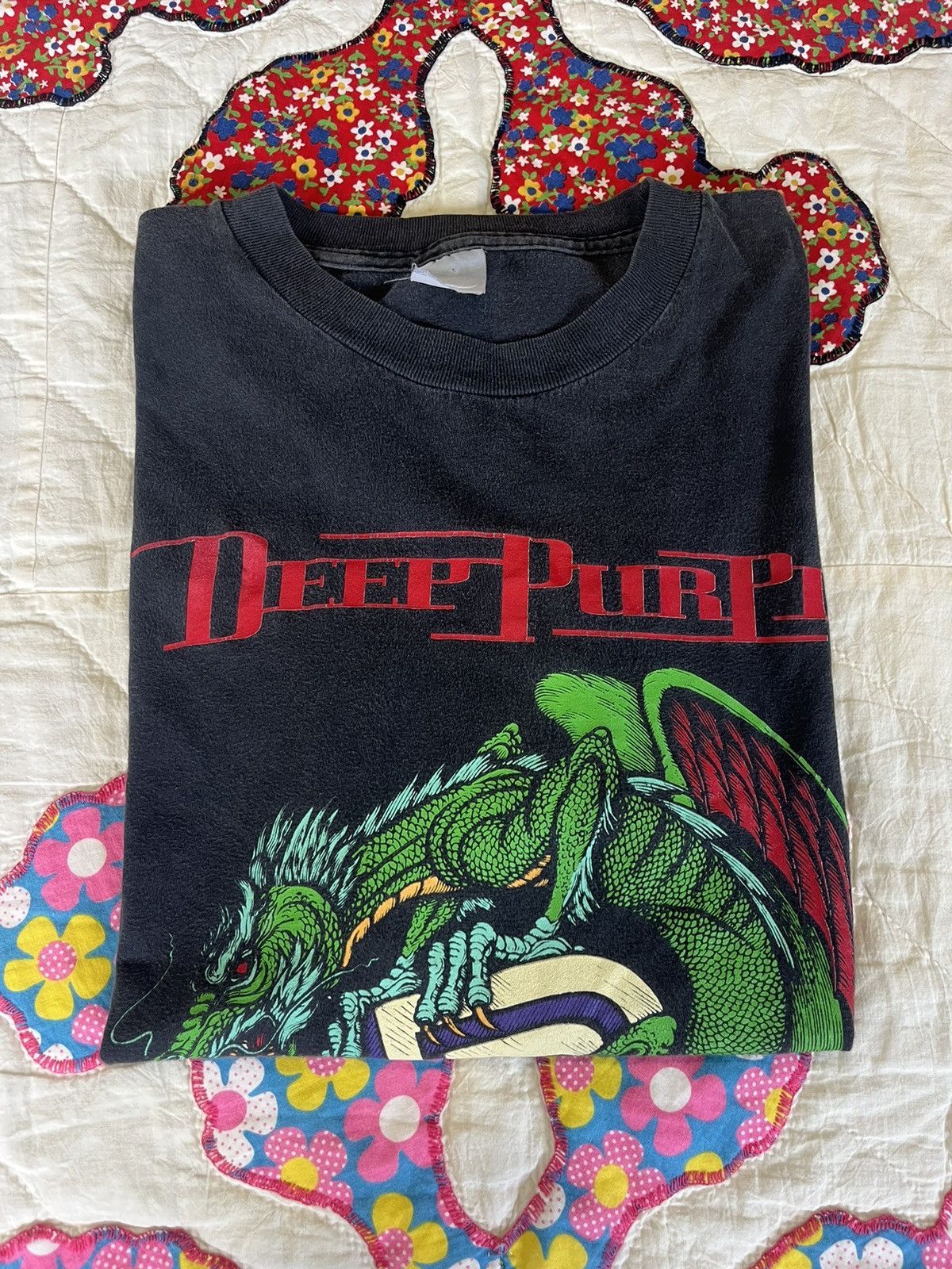 Band Tees Vintage DEEP PURPLE The Battle Rages On World Tour 93-94’s Size US XXL / EU 58 / 5 - 1 Thumbnail