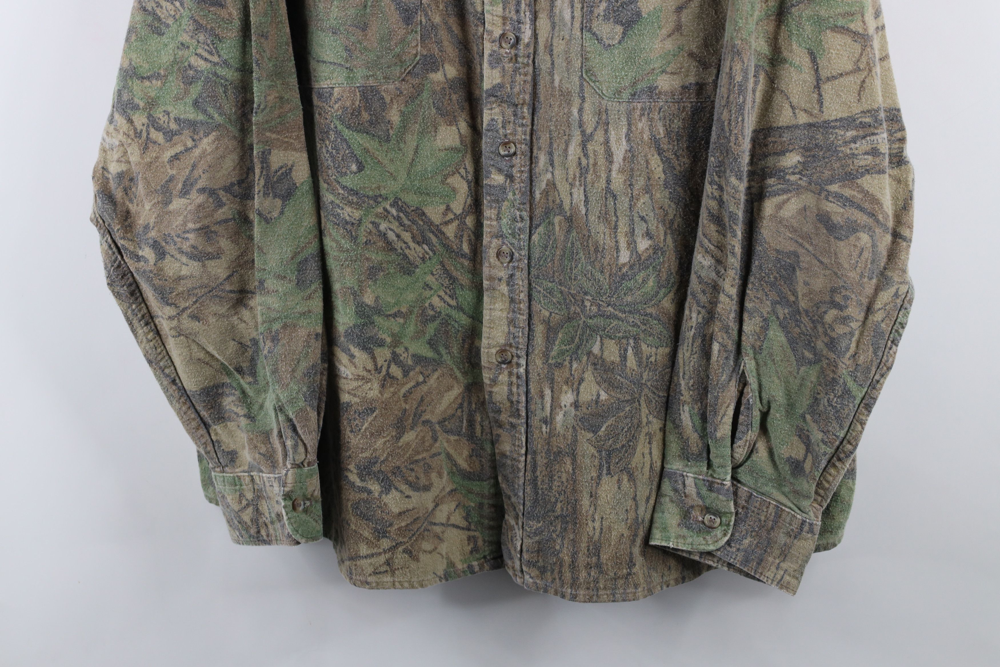 Vintage × Walls Vintage 90s Walls Camouflage Chamois Cloth Button Shirt USA Size US XXL / EU 58 / 5 - 3 Thumbnail