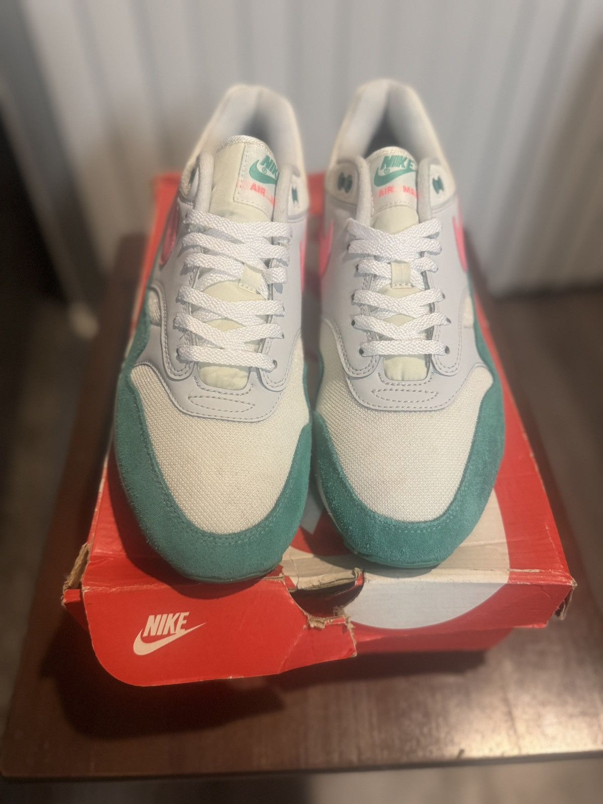 Nike Air Max 1 Watermelon – Lightly Used – Summer Colorway Size US 9.5 / EU 42-43 - 1 Thumbnail
