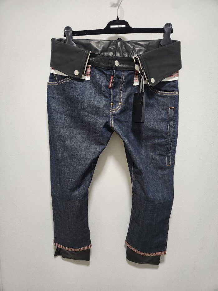 Dsquared2 DSQUARED2 컬렉션피스 LEATHER INSERTS JEANS Size 28" / US 6 / IT 42 - 4 Thumbnail