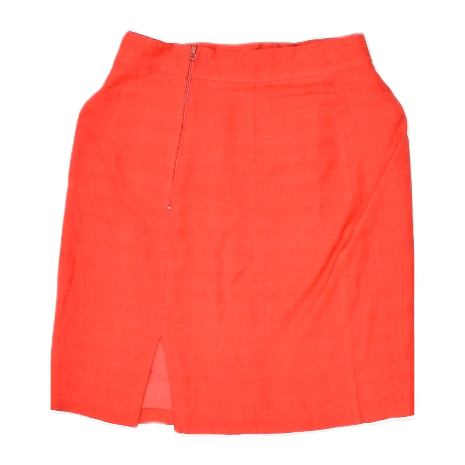 Vintage VINTAGE Womens Skirt Red Viscose IT 42 Medium W28 Straight Size 32" / US 10 / IT 46 - 2 Thumbnail