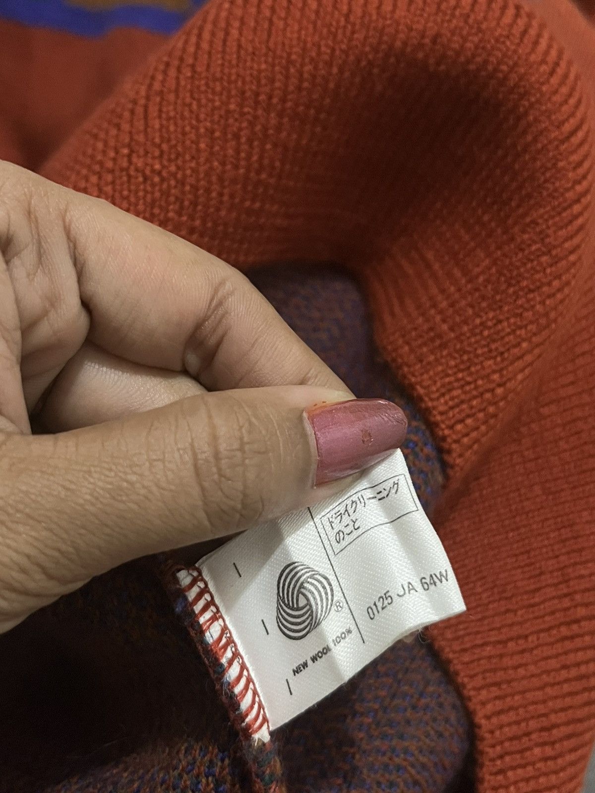 Other Vintage Modigliani Italy Abstract Wool Knit Sweater Size US L / EU 52-54 / 3 - 5 Thumbnail