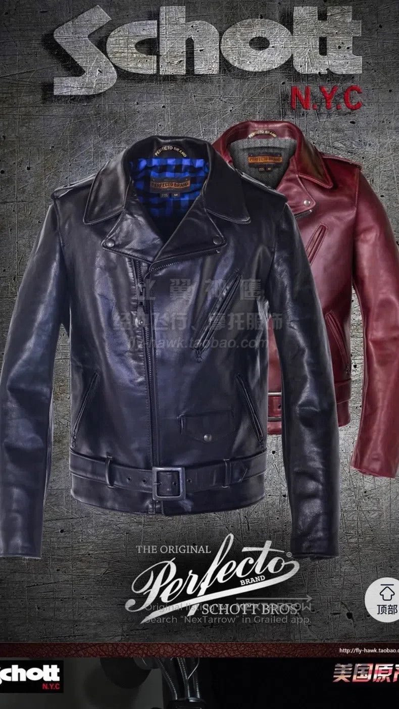 Schott Schott NYC Black Star cable-stayed leather jacket Size US XL / EU 56 / 4 - 5 Thumbnail