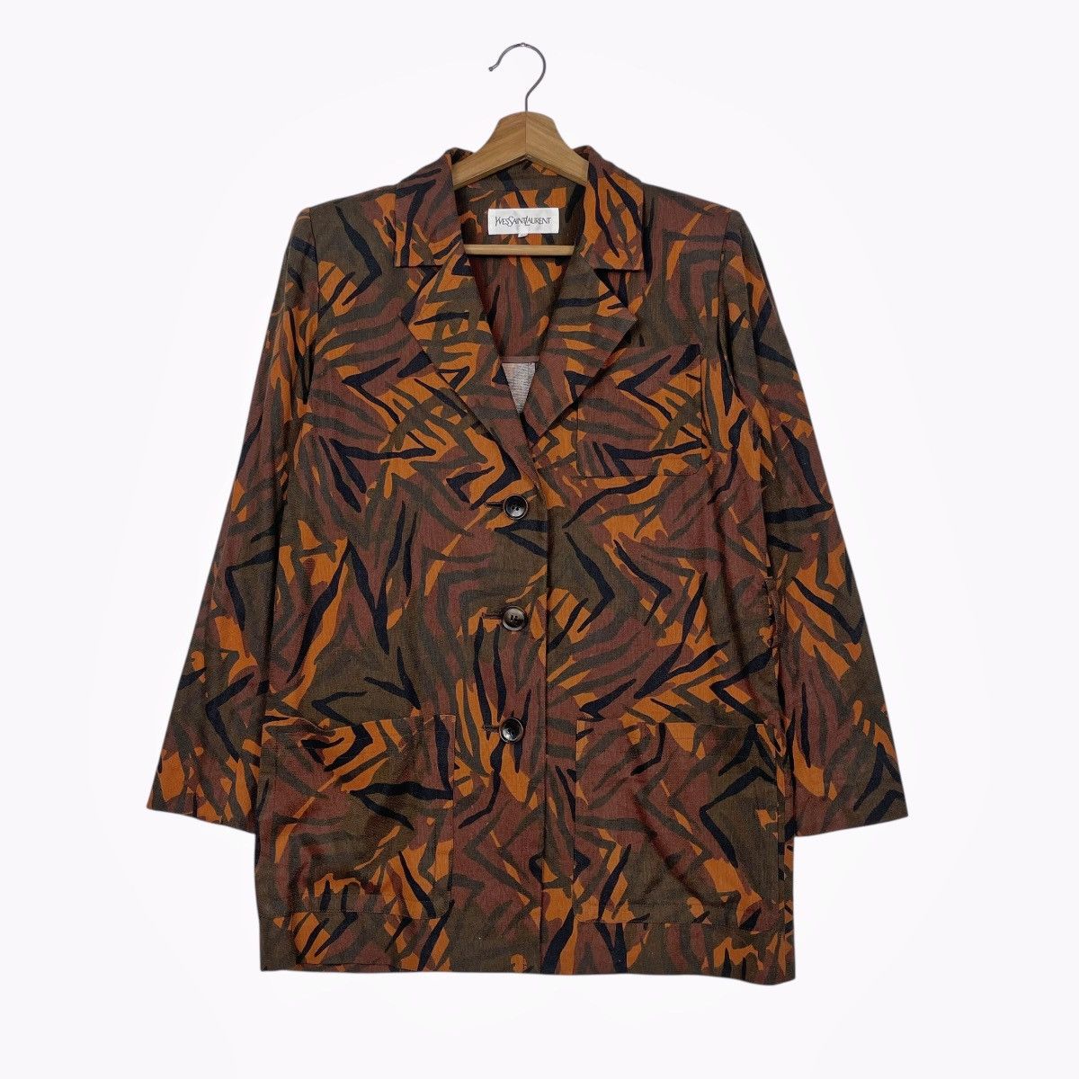 Yves Saint Laurent Abstract Design Jacket