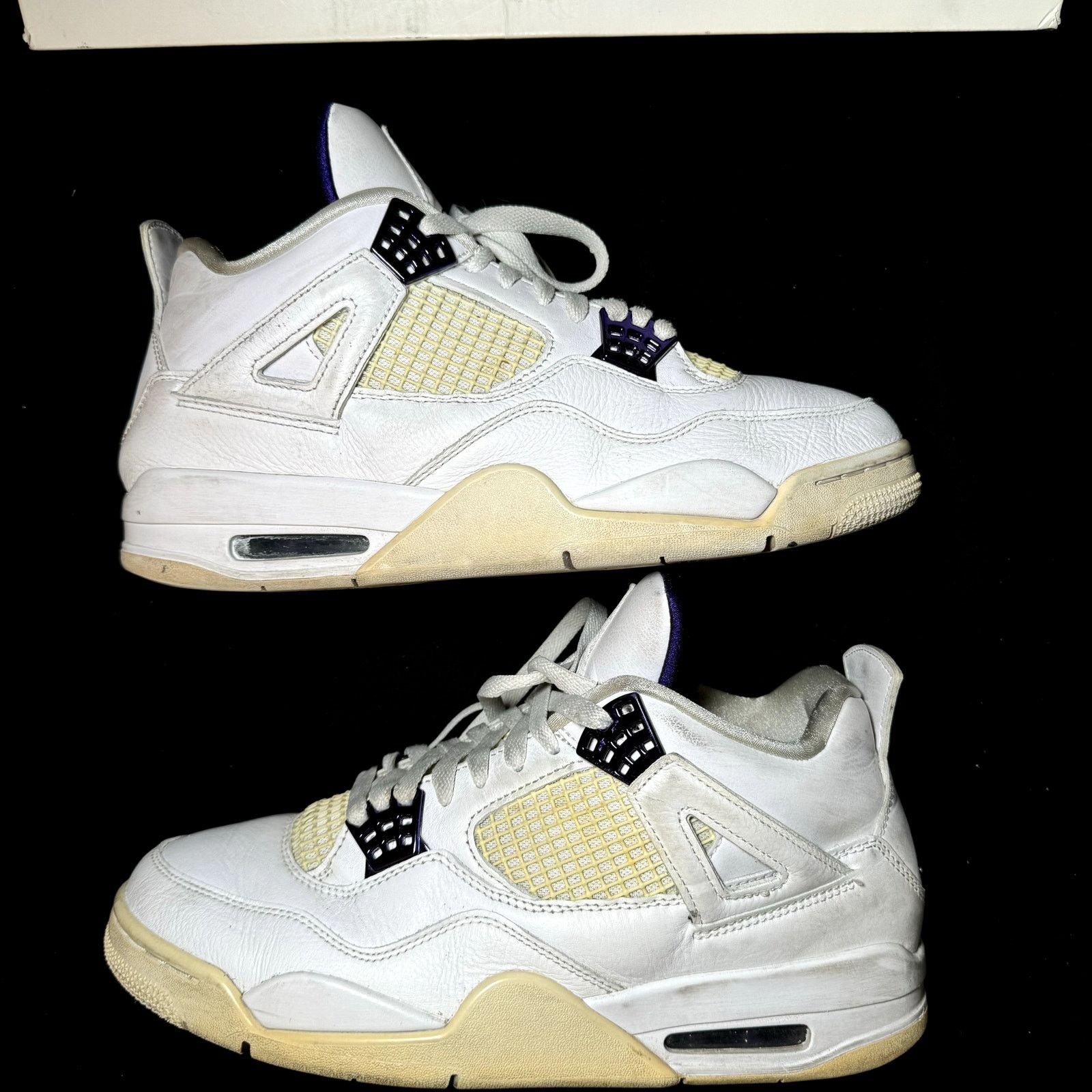 Size 10 - Nike Air Jordan 4 Retro Purple Metallic Shoes