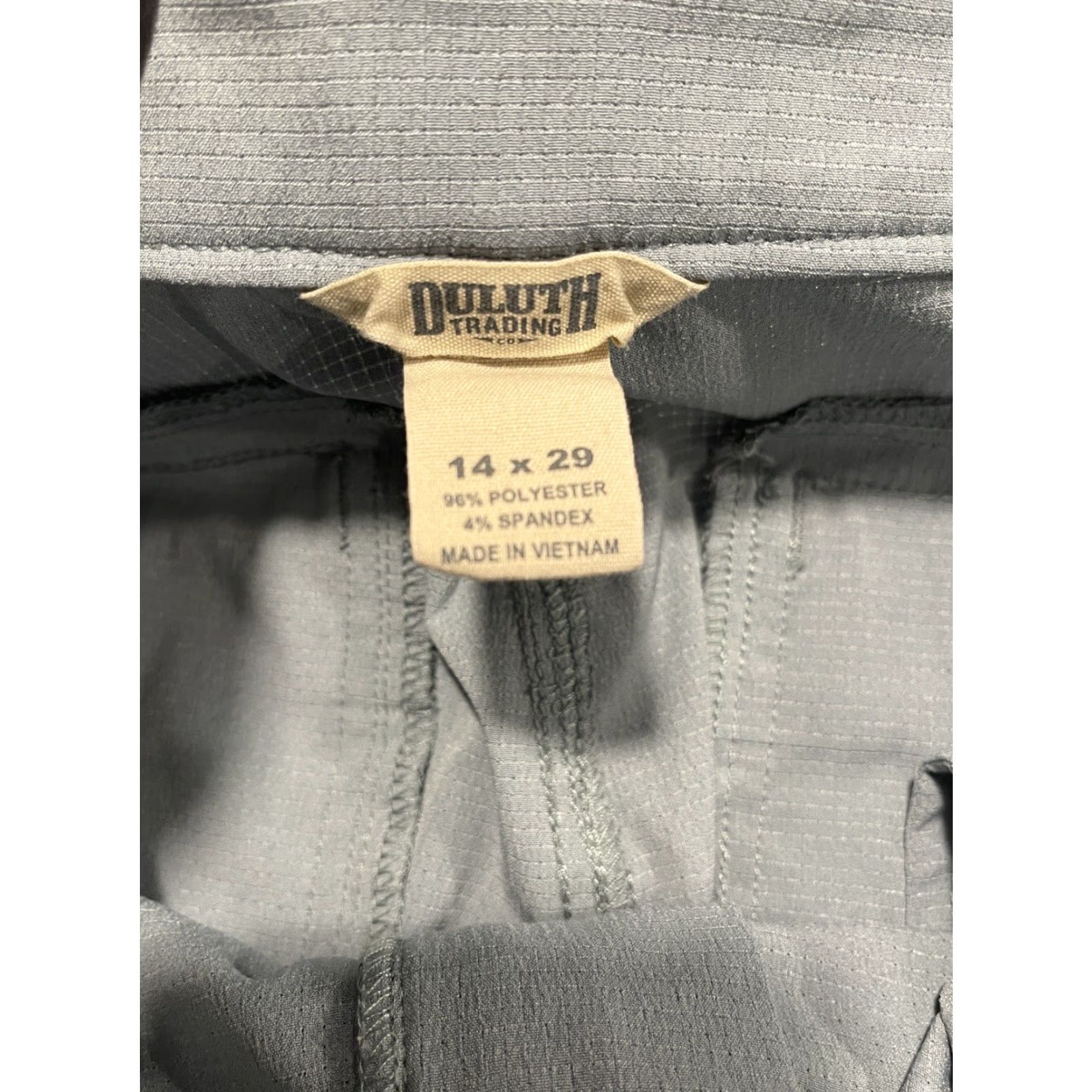 CO Duluth Trading Co Hiking Pants Cargo Polyester Spandex Women 14 Regular Blue 35x28.5 Size 36" / US 14 / IT 50 - 4 Thumbnail