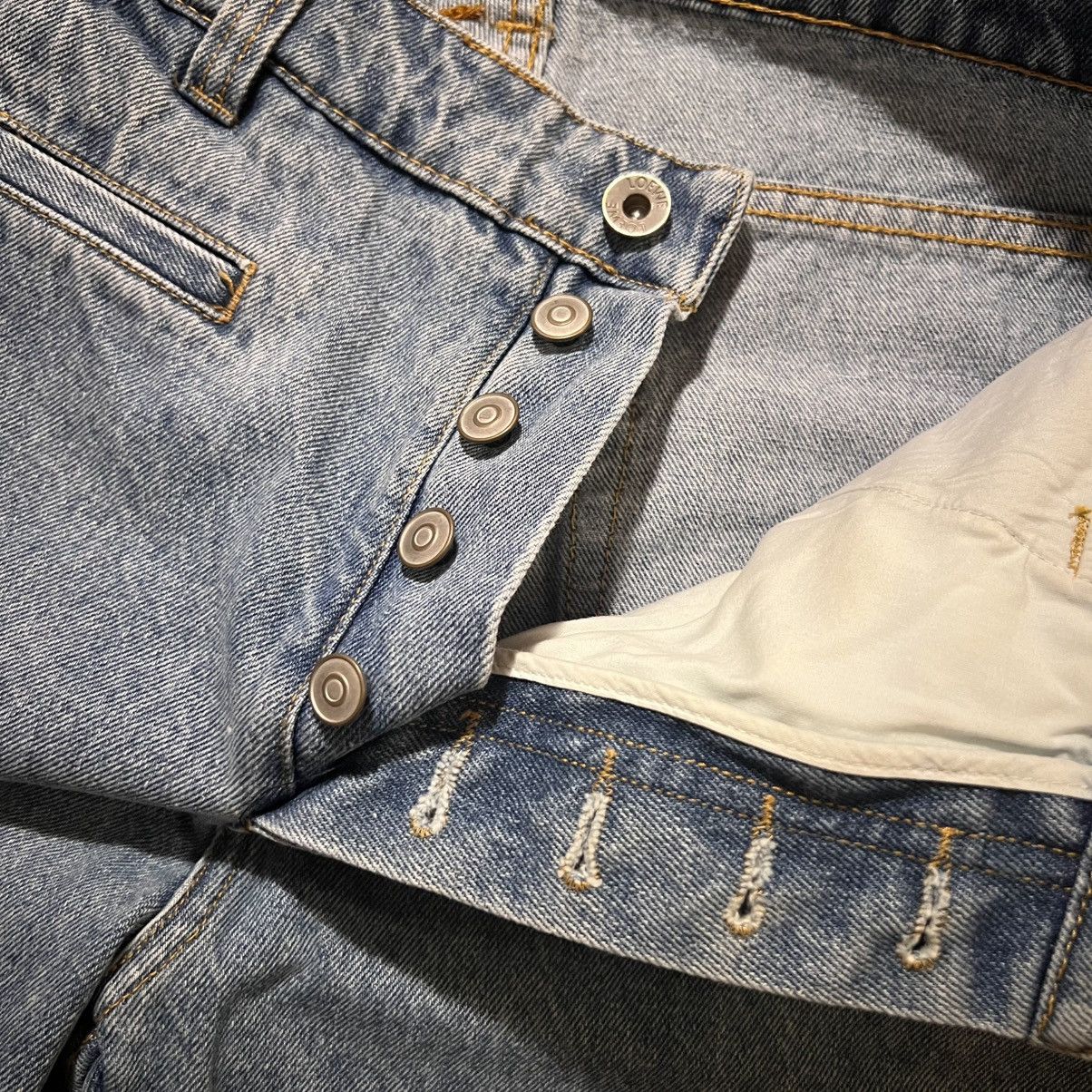 Loewe LOEWE High-Waisted Straight-Leg Jeans – Size 34 Size 25" / US 0 / IT 36 - 4 Thumbnail