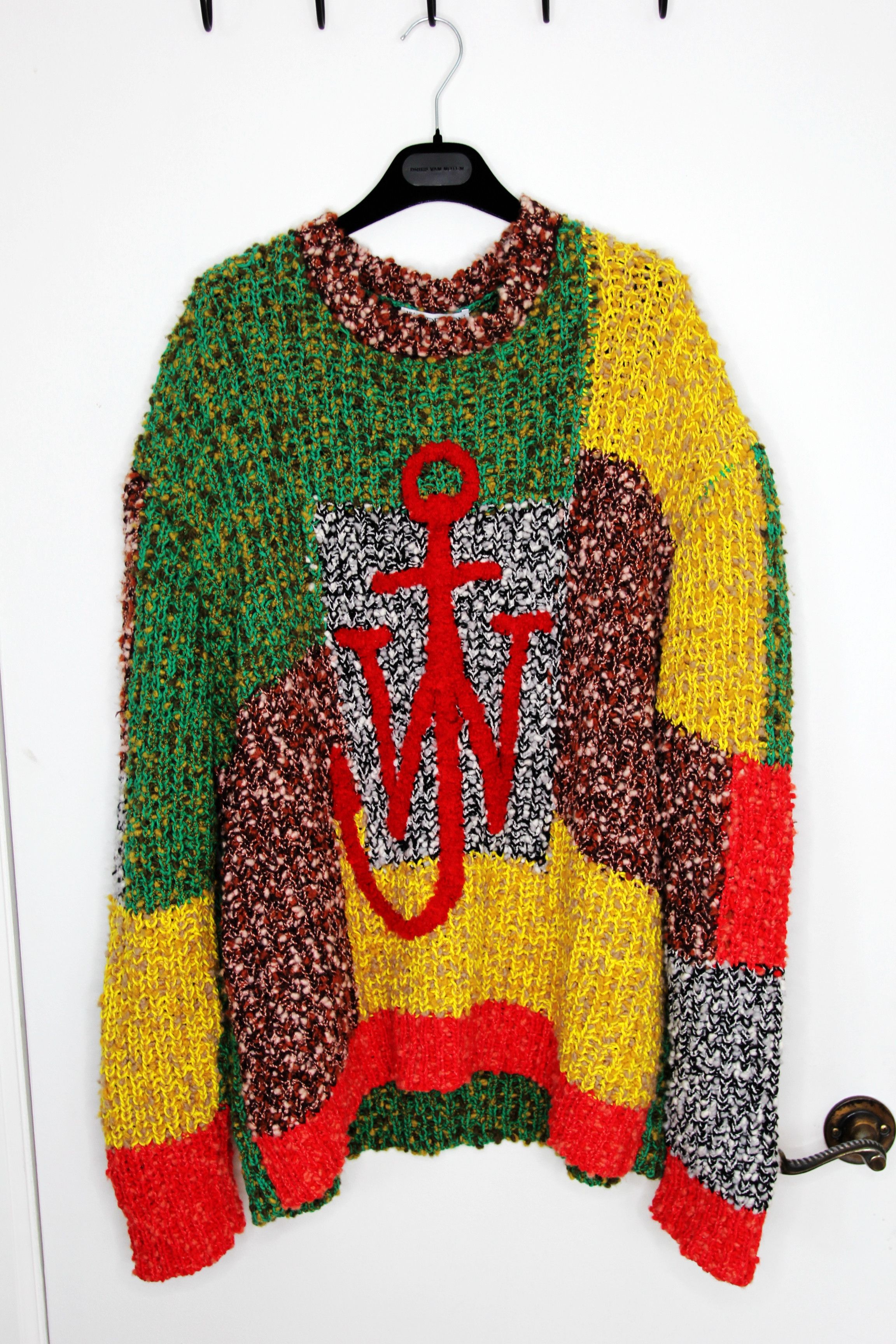 JW Anderson BNWT AW21 J.W.ANDERSON ANCHOR PATCHWORK SWEATER L Size US L / EU 52-54 / 3 - 2 Thumbnail