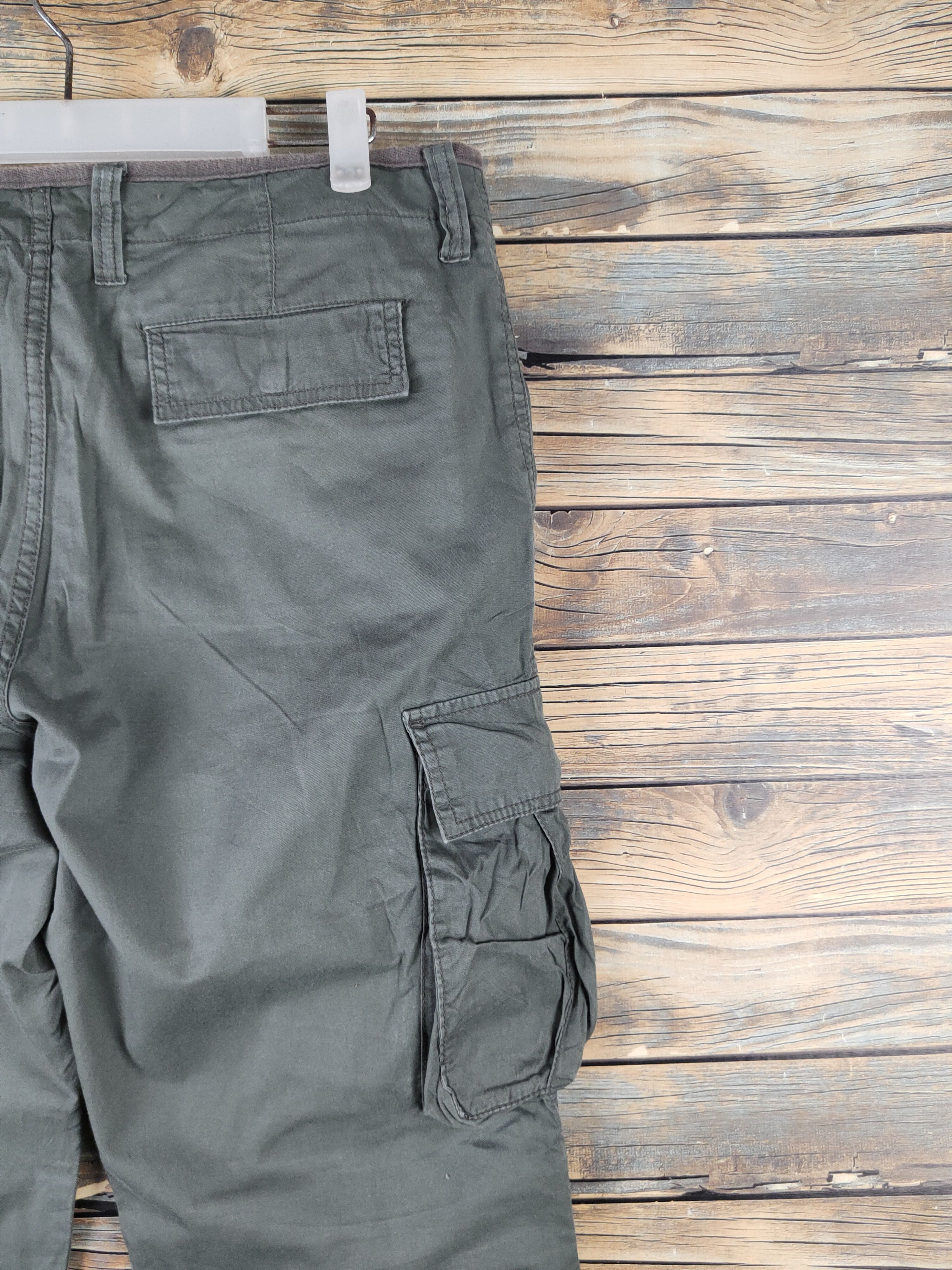 Japanese Brand DL TKMixpice Green Multipocket Tactical Cargo Pants #1132 Size US 34 / EU 50 - 10 Thumbnail