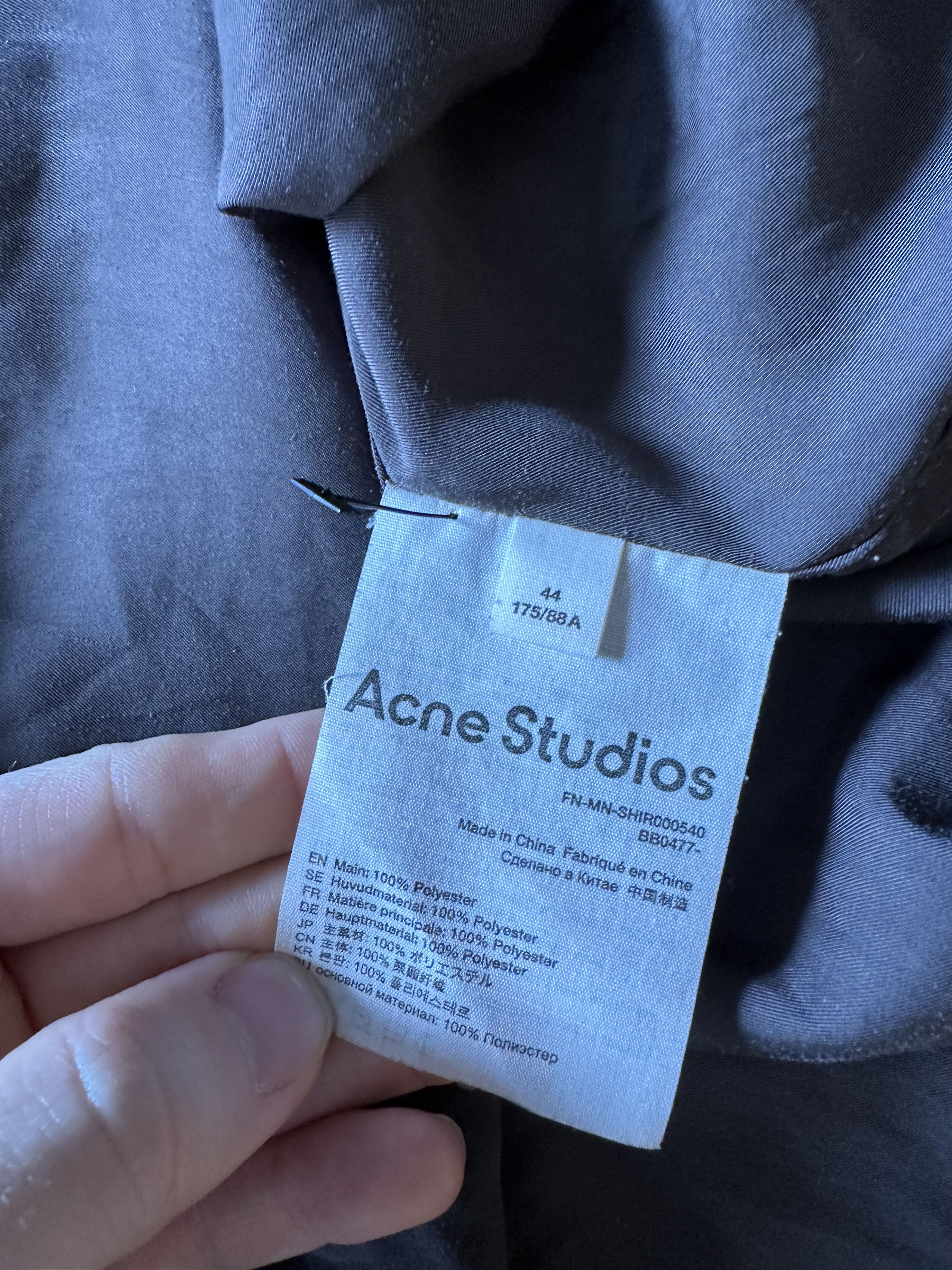 Acne Studios Acne Studios Utility Shirt Size US XL / EU 56 / 4 - 5 Thumbnail
