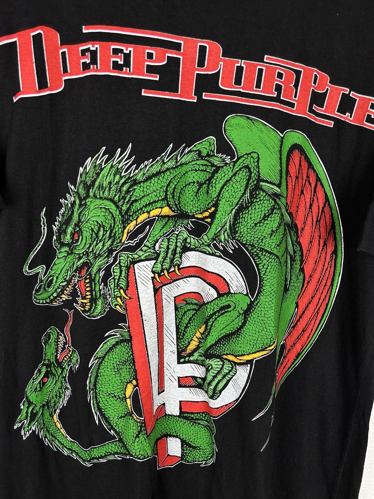 Band Tees Deep Purple World Tour 1993/94 Dragon Single Stitch T-Shirt Size US XL / EU 56 / 4 - 2 Thumbnail