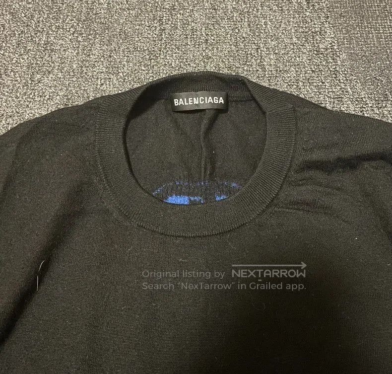 Balenciaga Balenciaga Black Wool Sweater. Size US L / EU 52-54 / 3 - 3 Thumbnail