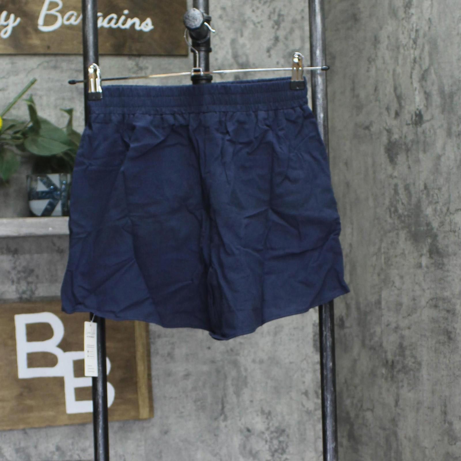 Other Nwt Cupshe Womens Elastic Waist Loose Leg Shorts Navy Blue S Size 28" / US 6 / IT 42 - 1 Thumbnail