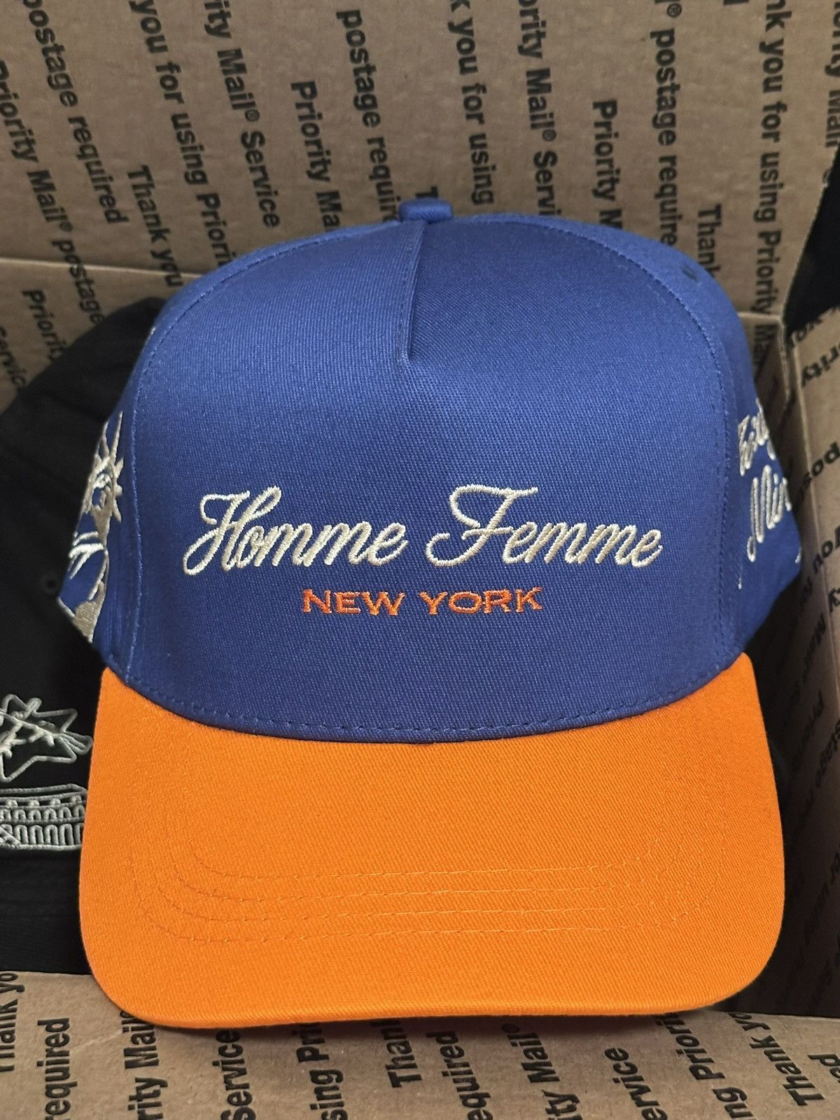 Homme + Femme La Homme Femme, NYC Royalty Snapback Blue and Orange Size ONE SIZE - 1 Thumbnail