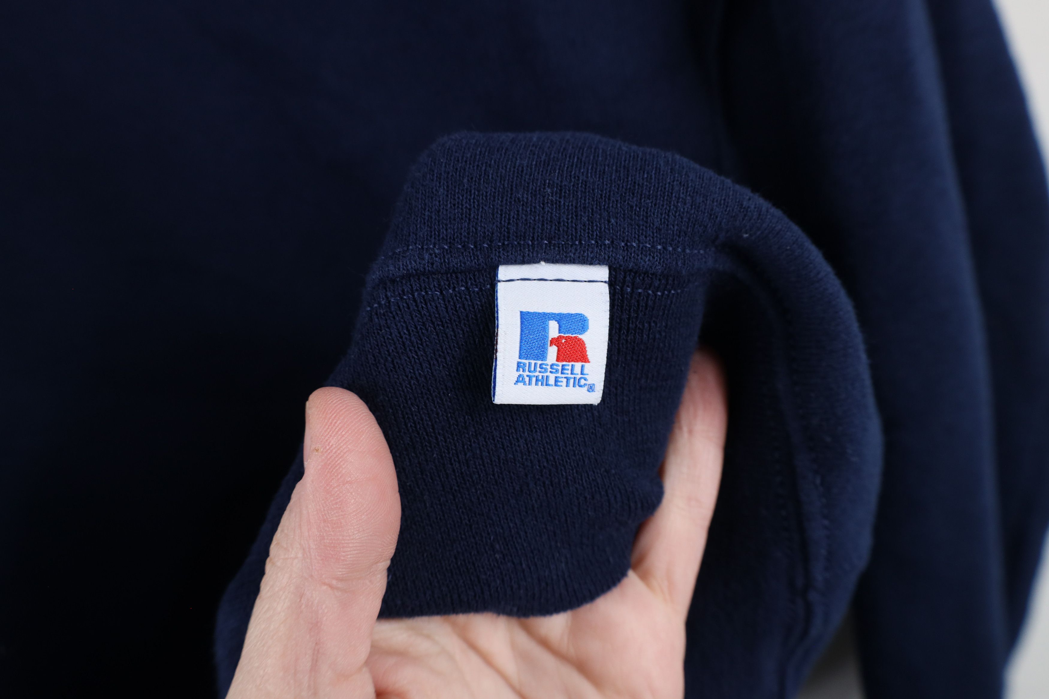 Russell Athletic × Vintage Vintage 90s Russell Athletic Blank Crewneck Sweatshirt Blue Size US M / EU 48-50 / 2 - 4 Thumbnail